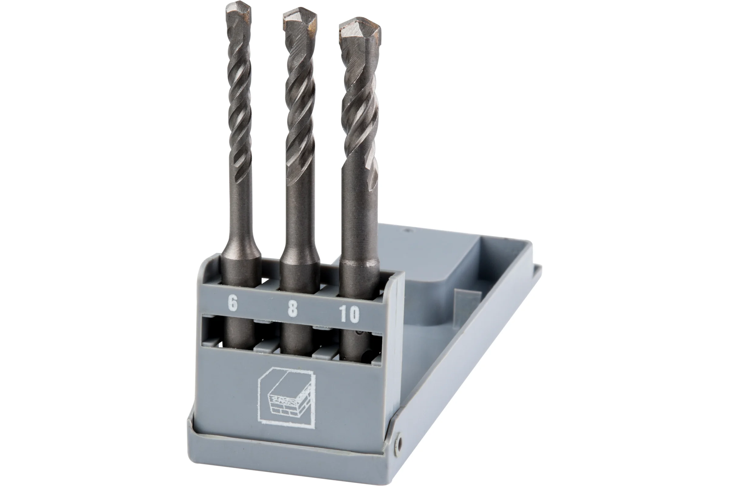 Набор буров S4 по бетону (3 шт; 6-10x110 мм; SDS Plus) Top Tools 60H613