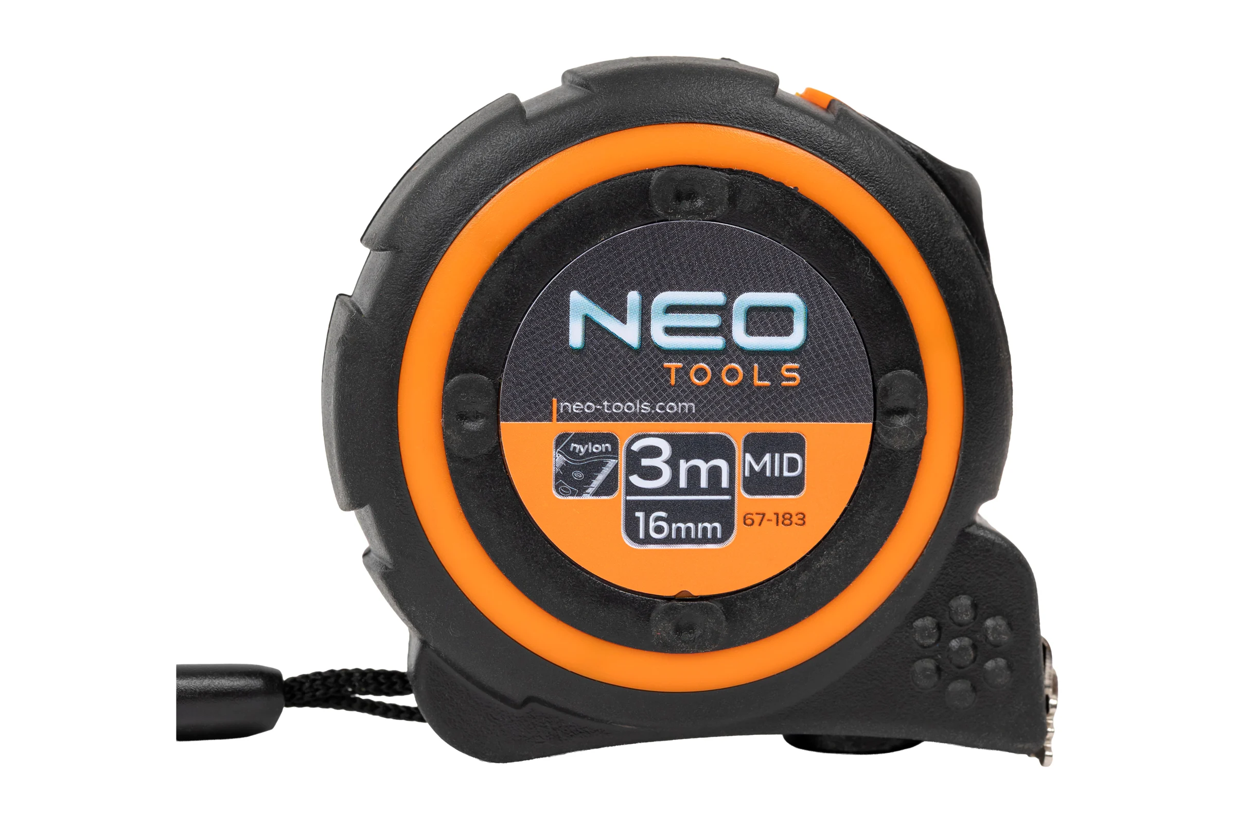 Рулетка NEO Tools двухкомпонентный корпус стальная лента 3 м x 19 мм магнит 67-183