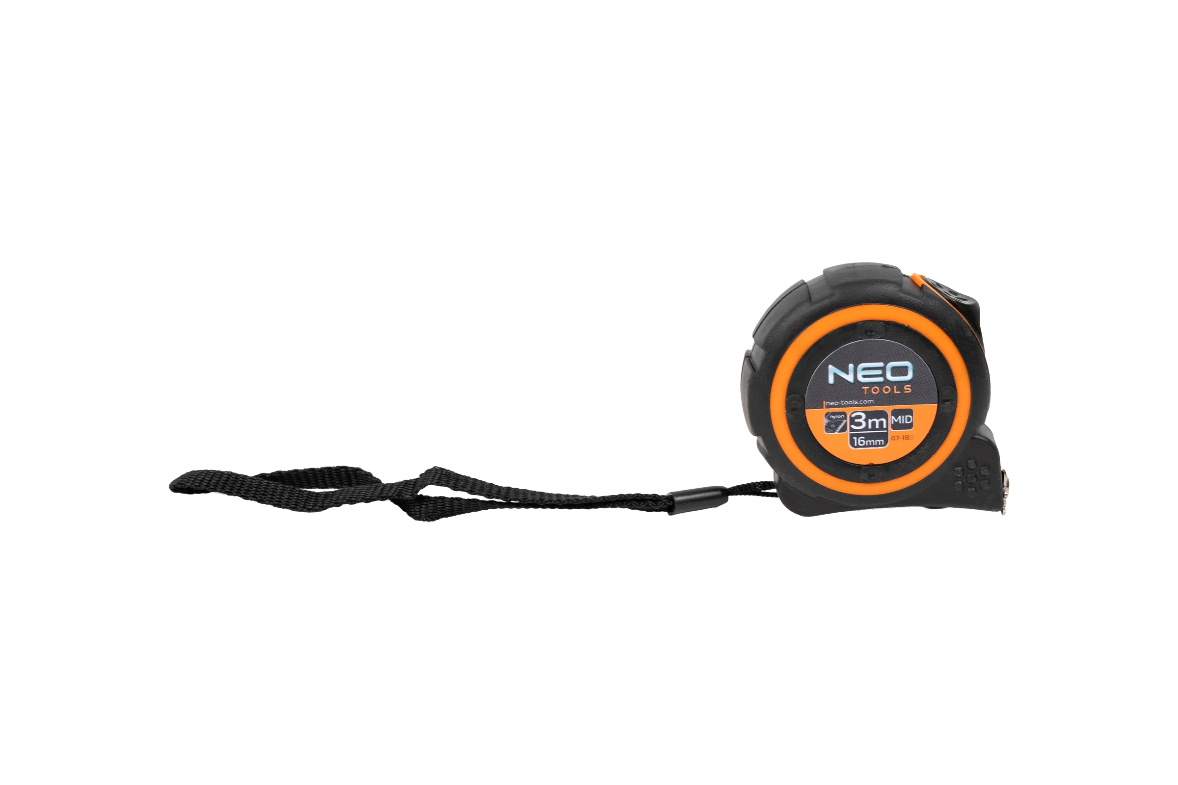 Рулетка NEO Tools двухкомпонентный корпус стальная лента 3 м x 19 мм магнит 67-183