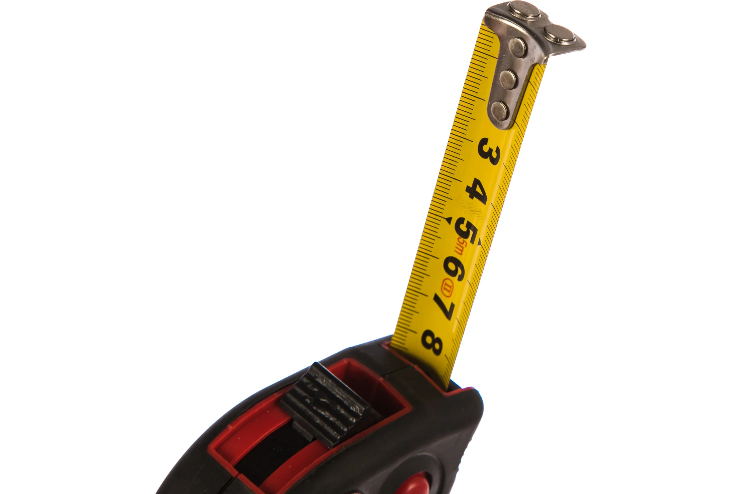 Рулетка Top Tools стальная лента с магнитом кнопкой паузы 5 м x 19 мм 27C124