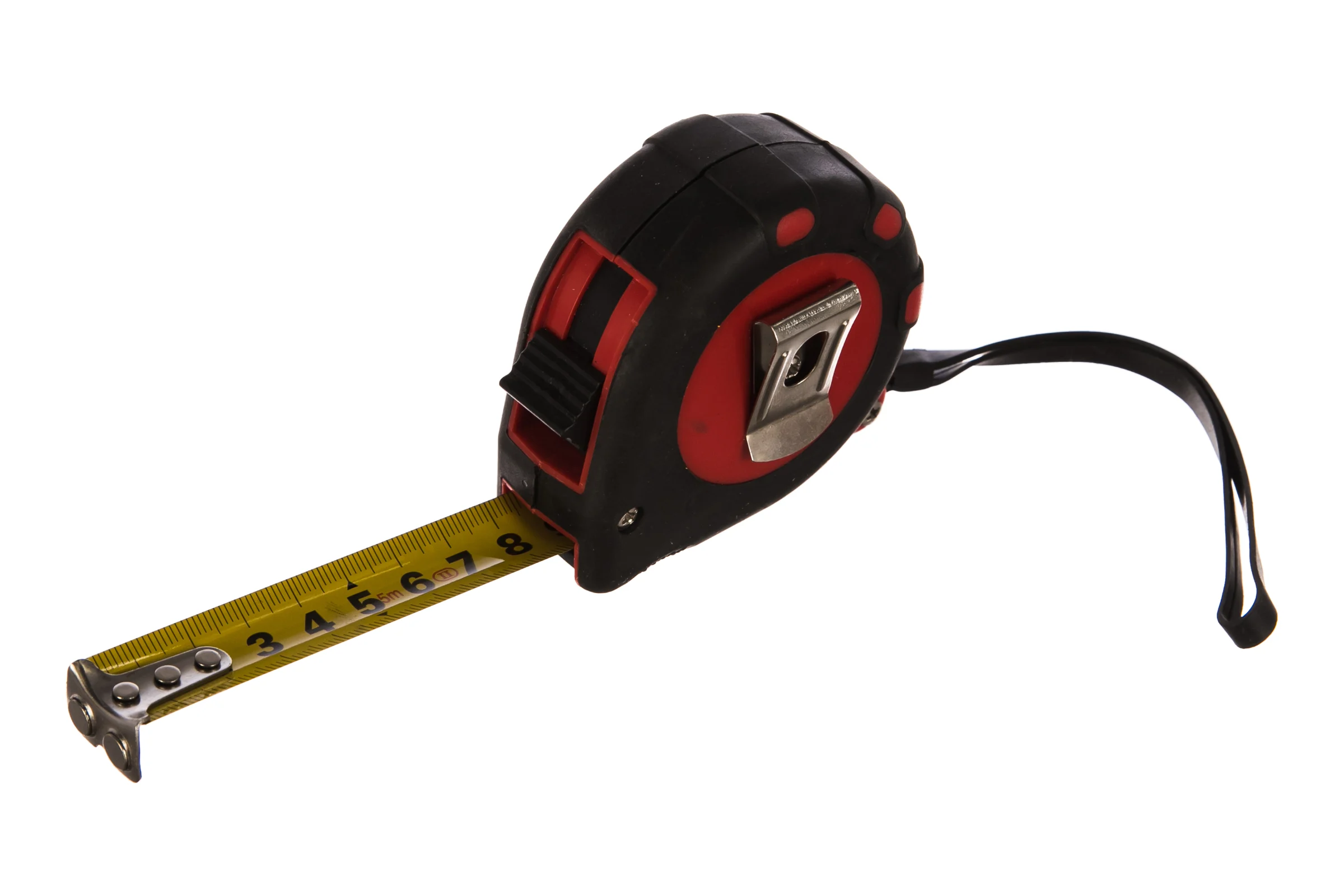 Рулетка Top Tools стальная лента с магнитом кнопкой паузы 5 м x 19 мм 27C124
