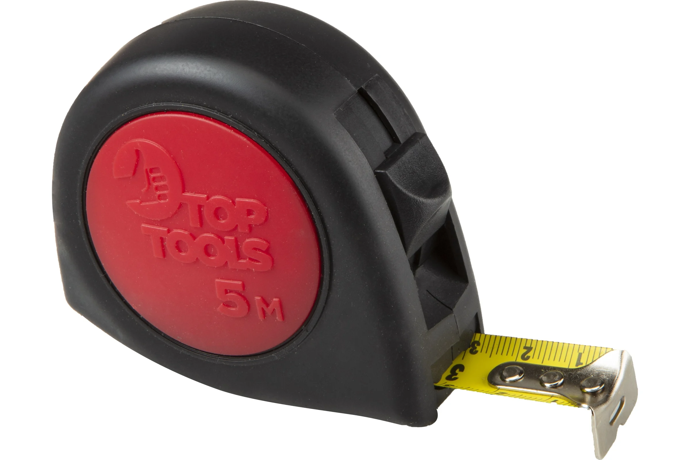 Рулетка Top Tools стальная лента с кнопкой паузы 5 м x 19 мм 27C315