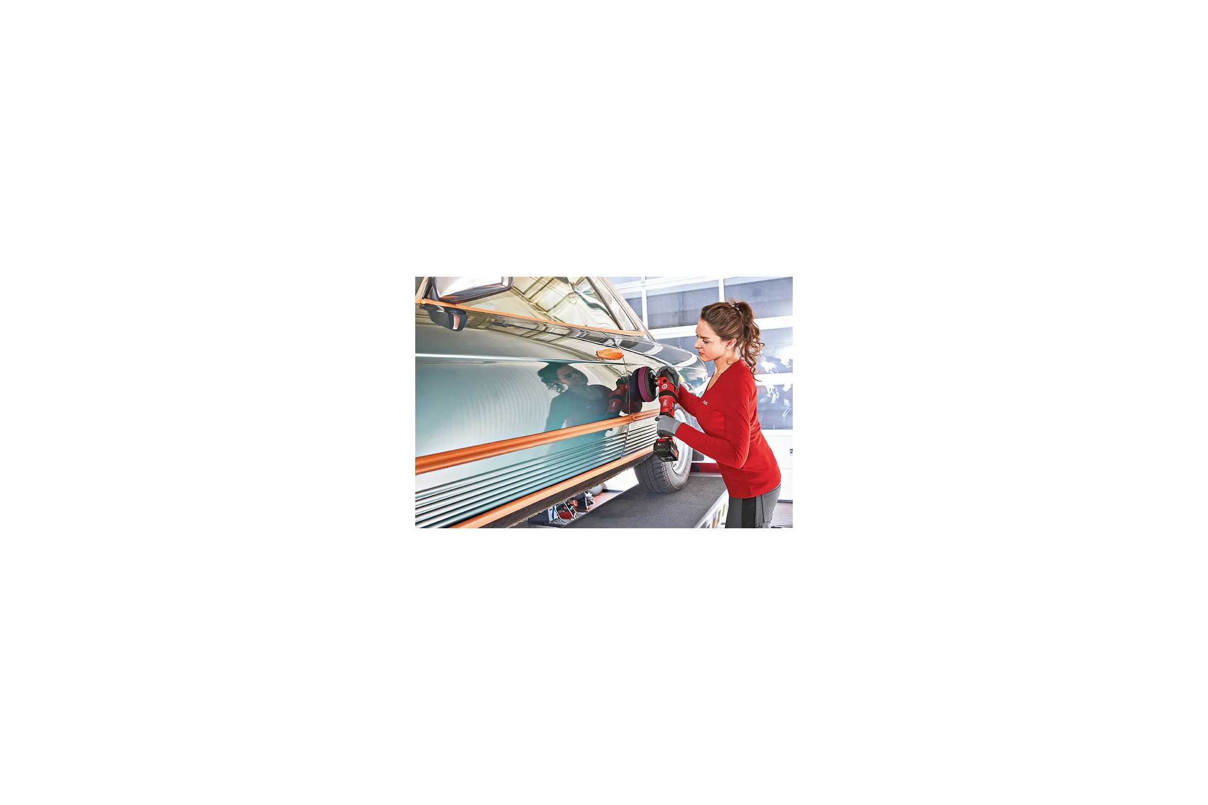 Аккумуляторная ротационная полировальная машинка FLEX PE 150 18.0-EC 459062