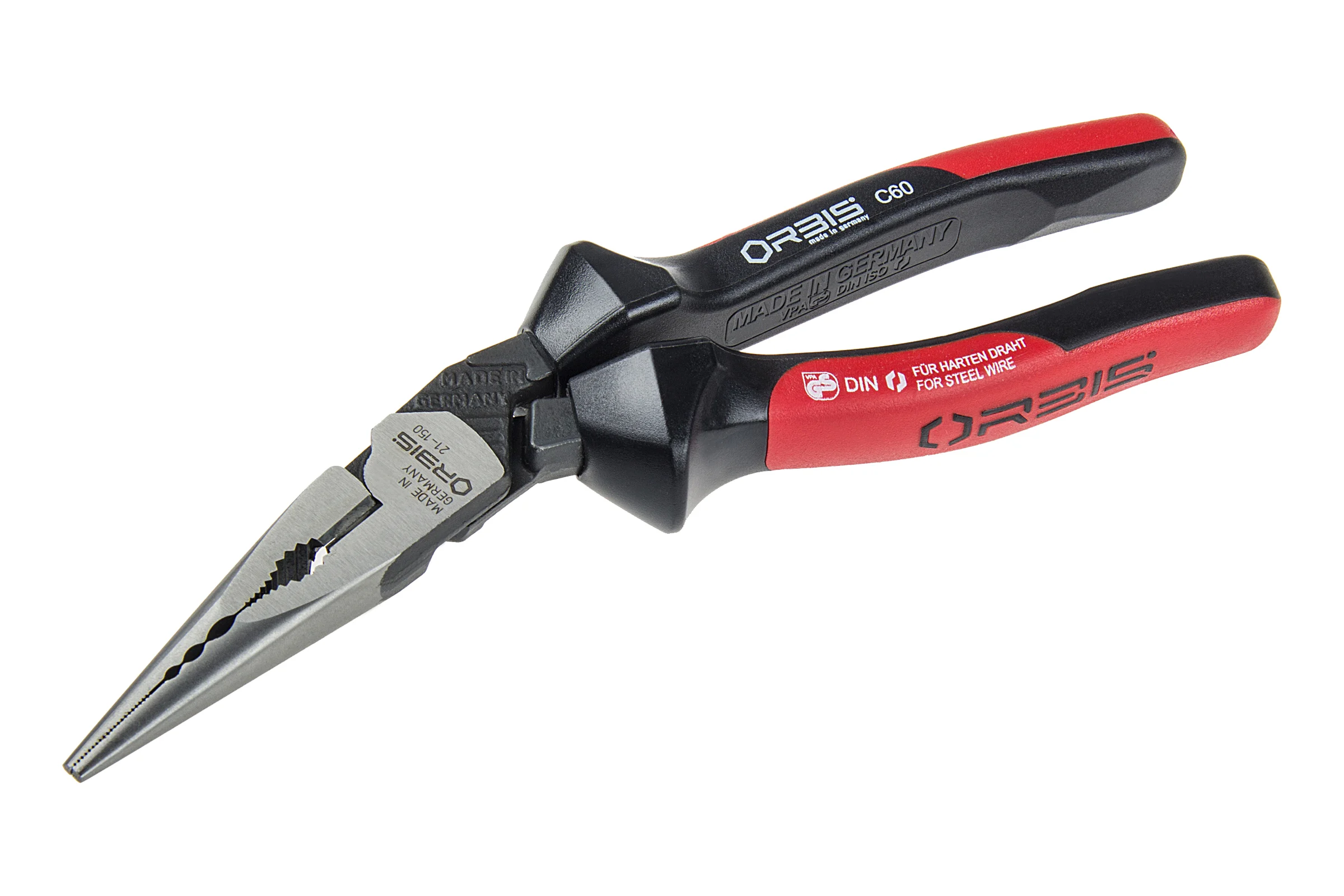 Плоскокруглогубцы L=220мм OrbisWill EvoTel C60 pro 21-150/36RR