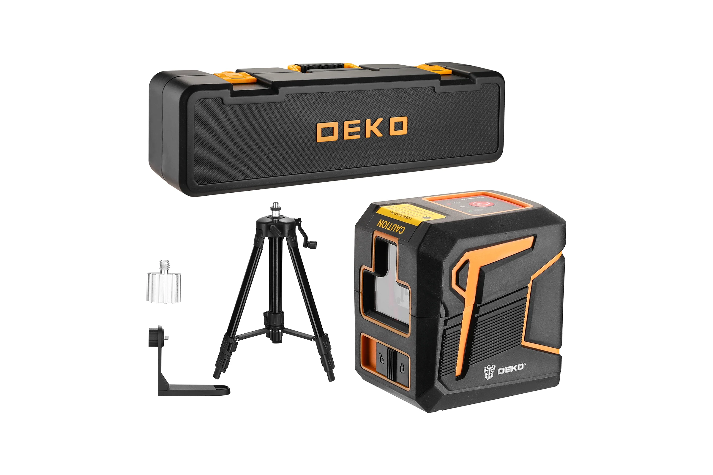 Лазерный самовыравнивающийся уровень DEKO DKLL11 PREMIUM в кейсе со штативом 1 м 065-0271-2
