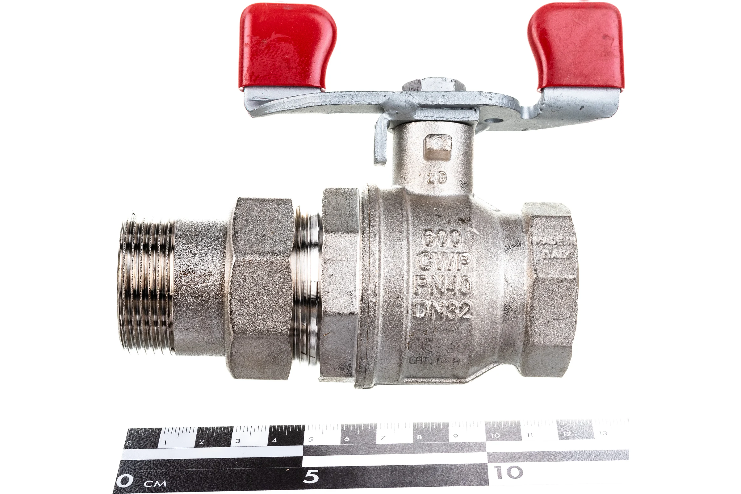 Шаровой кран RuB с накидной гайкой ("американка"), 1 1/4" DN32 PN40, ВР-ВР, серия MILANO (S.90) S90G36