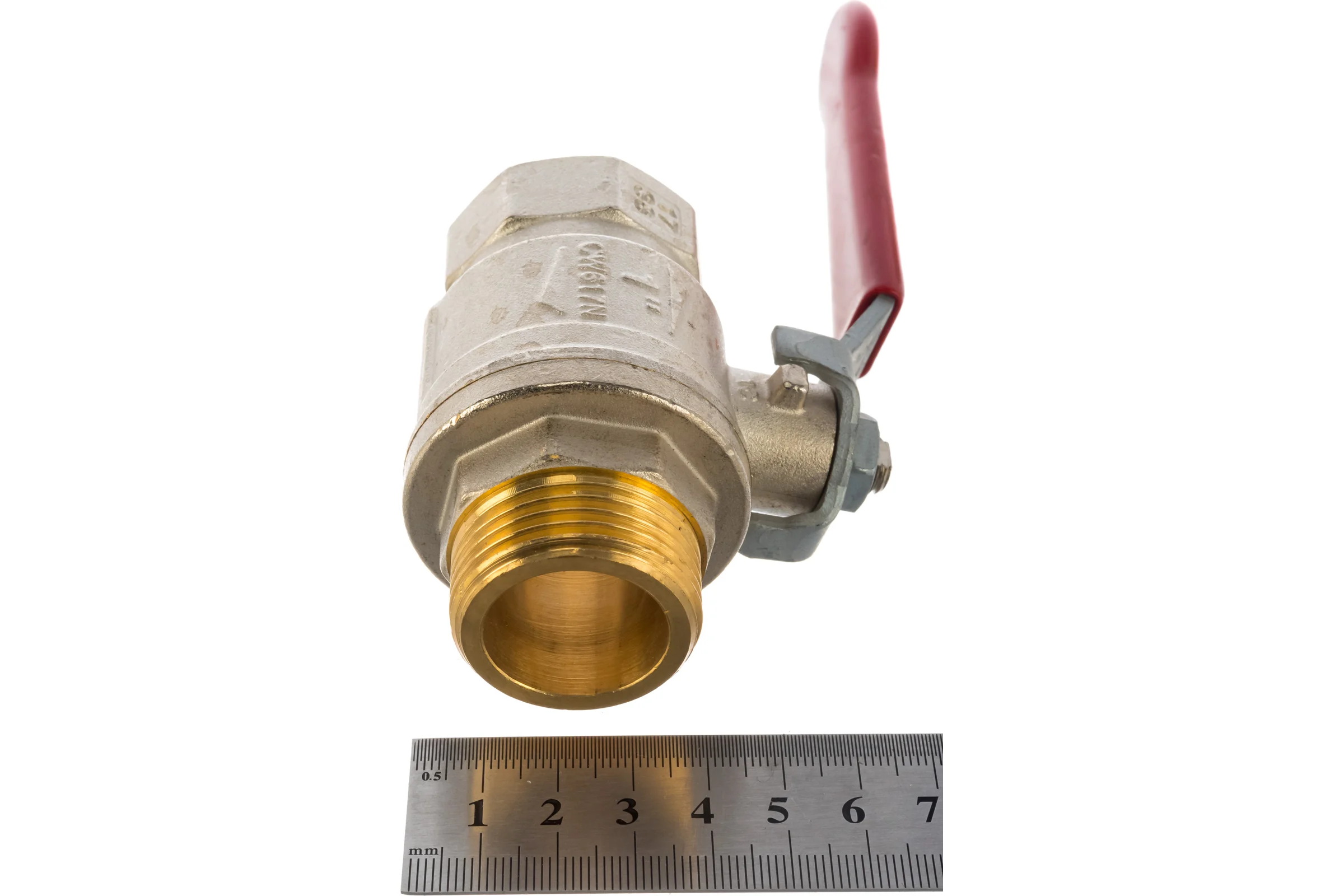 Шаровой кран RuB, 1" DN25 PN40, ВР-НР, серия MILANO (S.90), ручка S90F20