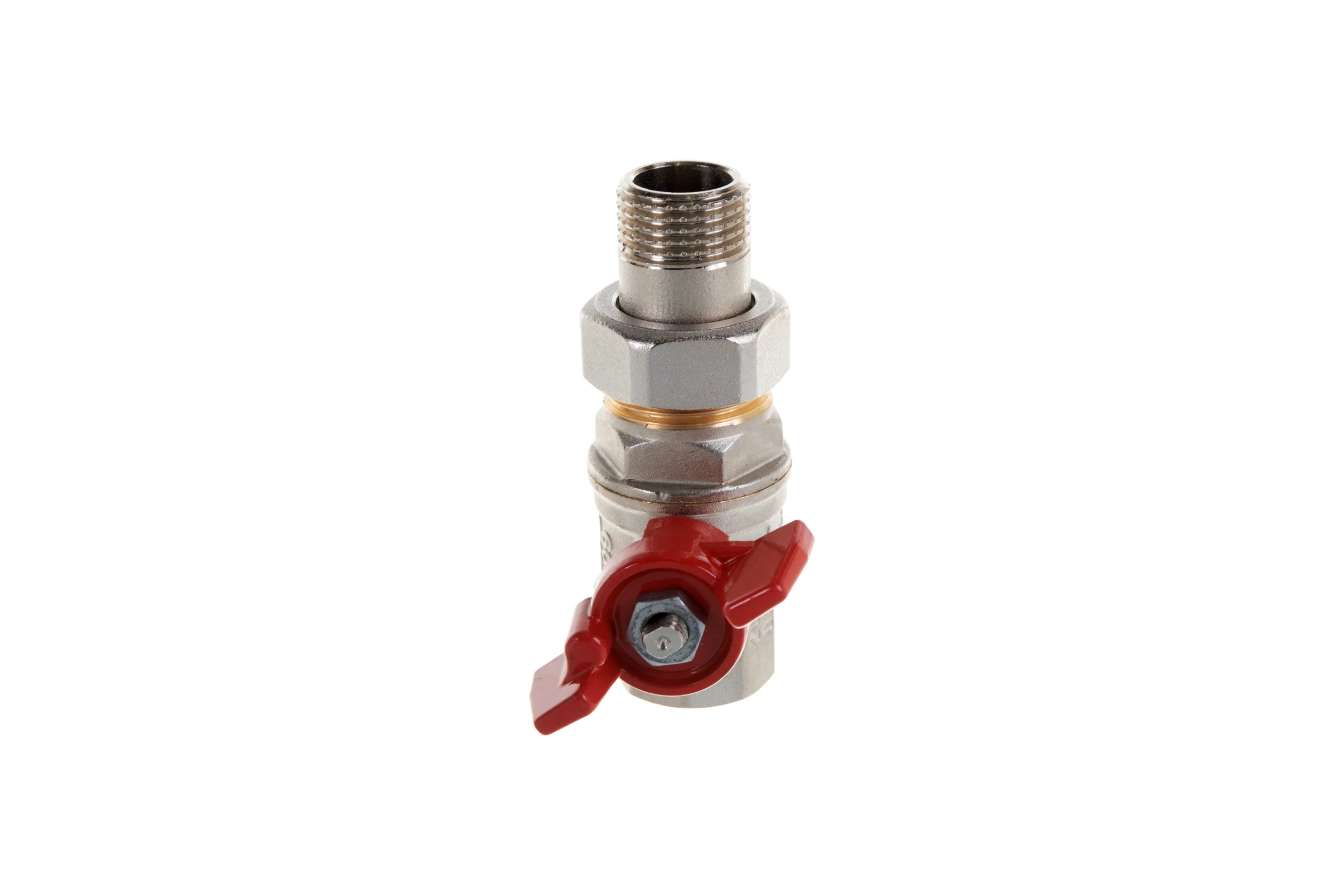 Шаровой кран RuB с накидной гайкой ("американка"), 1/2" DN15 PN40, ВР-ВР, серия MILANO (S.90) S90D36