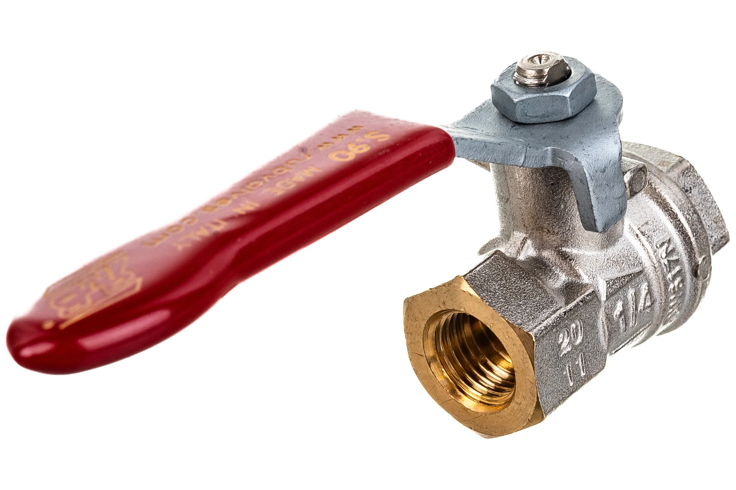 Шаровой кран RuB, 1/4" DN8 PN40, ВР-ВР, серия MILANO (S.90), ручка S90B00
