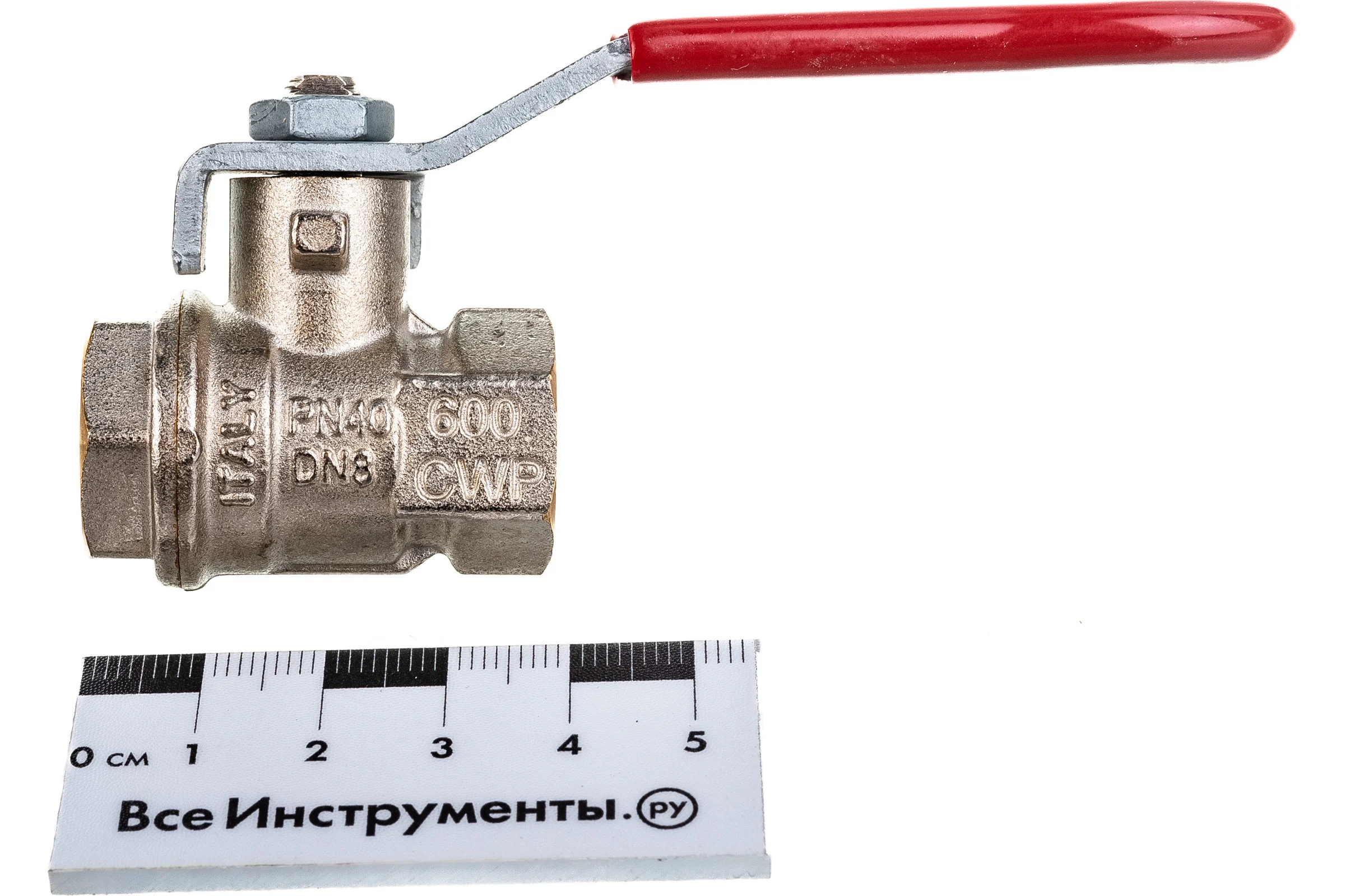 Шаровой кран RuB, 1/4" DN8 PN40, ВР-ВР, серия MILANO (S.90), ручка S90B00