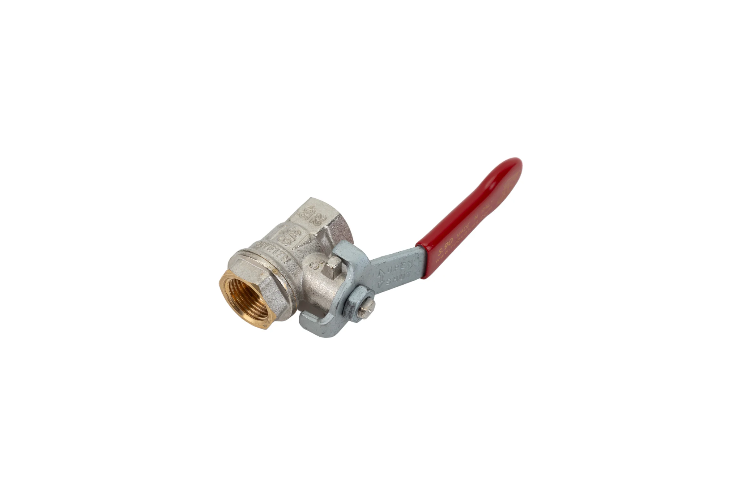 Шаровой кран RuB, 3/8" DN10 PN40, ВР-ВР, серия MILANO (S.90), ручка S90C00