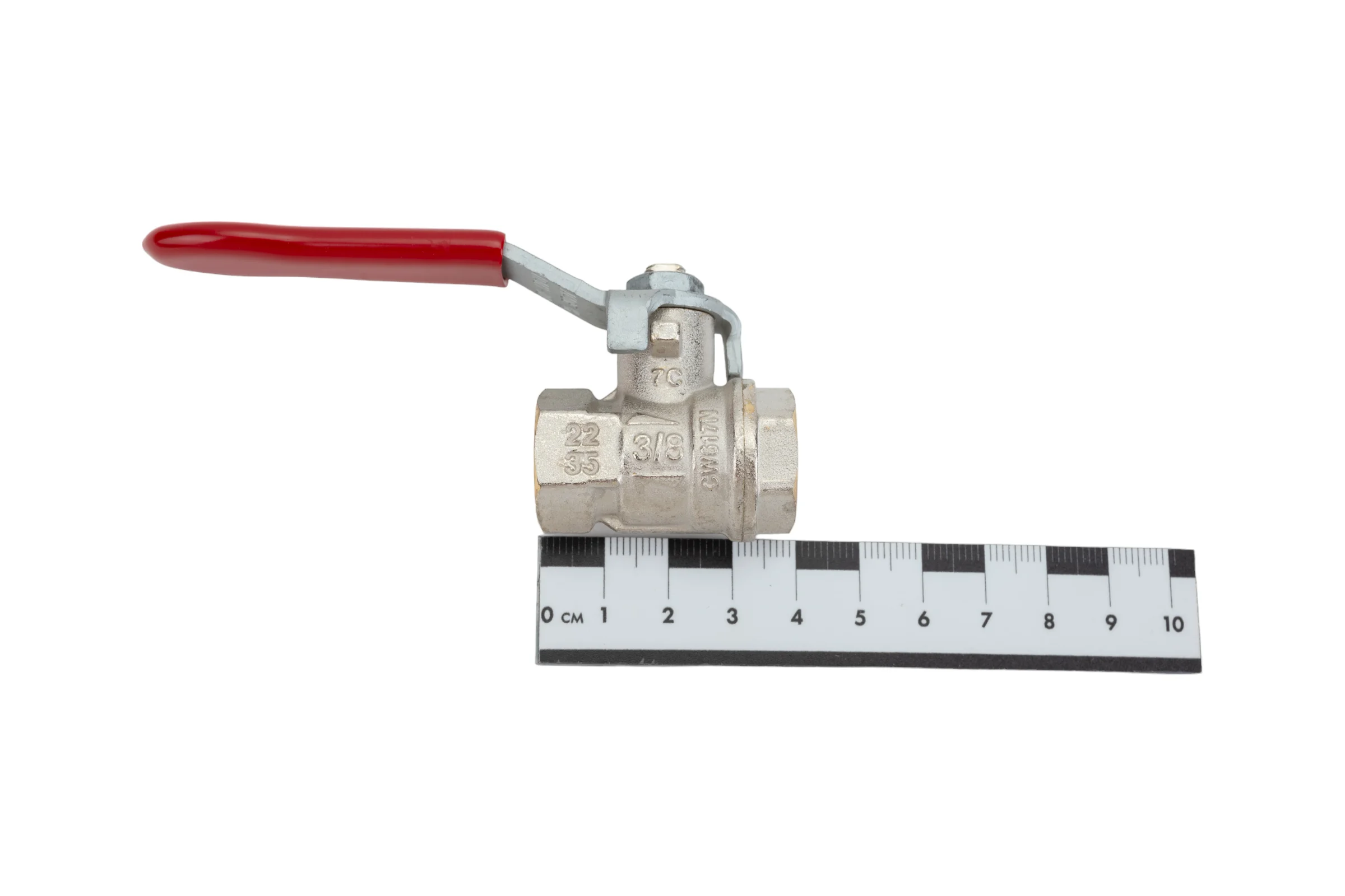Шаровой кран RuB, 3/8" DN10 PN40, ВР-ВР, серия MILANO (S.90), ручка S90C00
