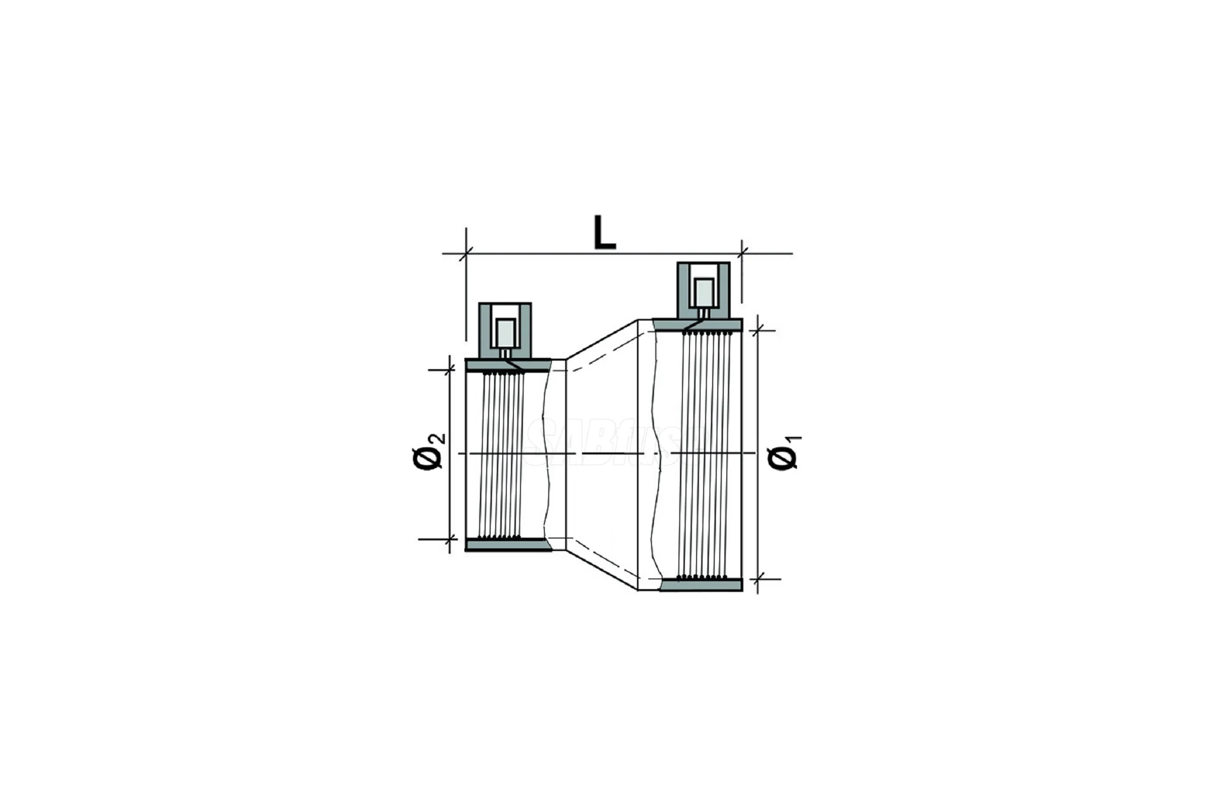 Электросварной переход SABfuse PN16 PE 100 D63X32 8029063032