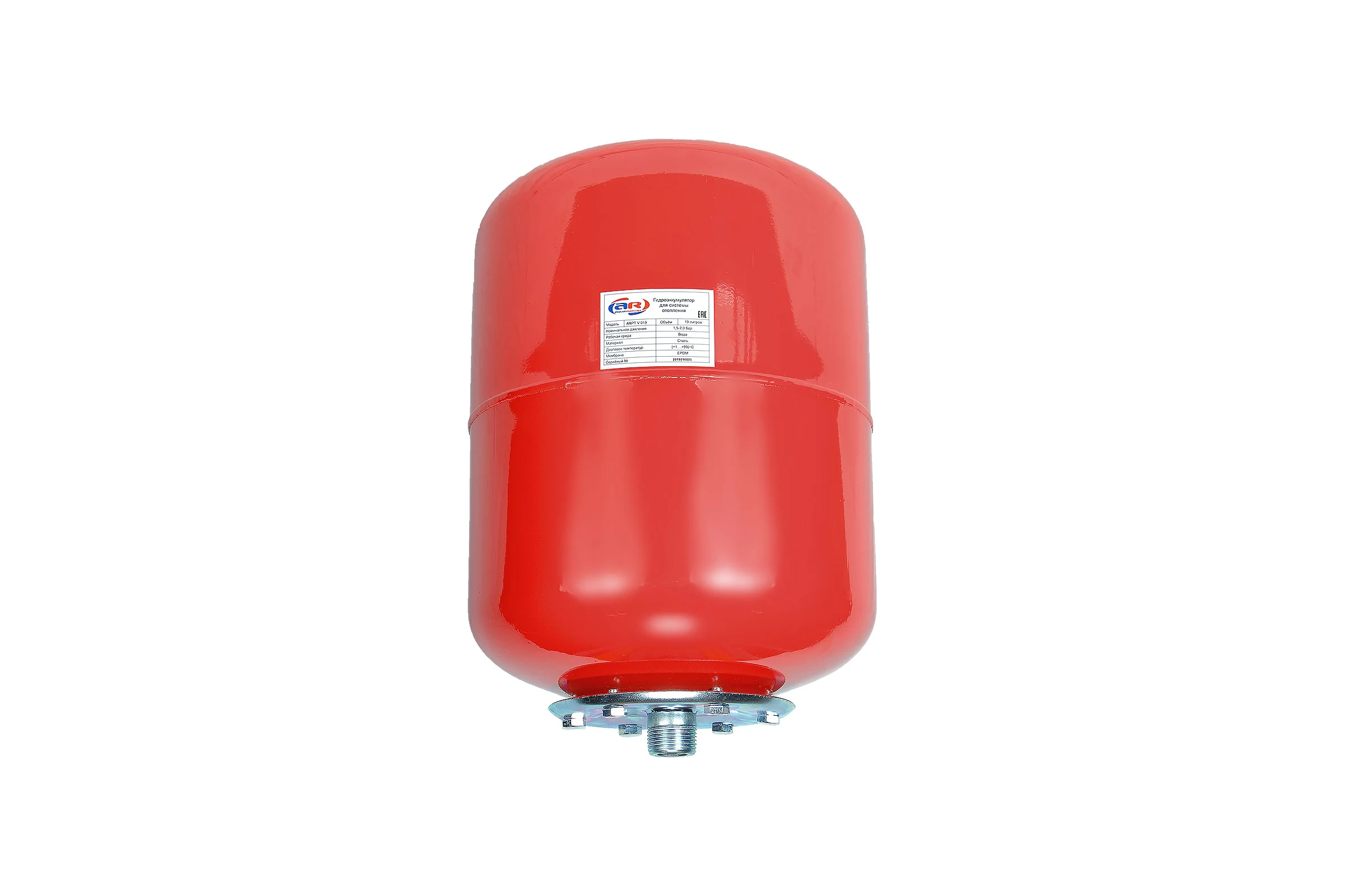 Гидроаккумулятор стальной, красный AquamotoR ARPT V 019 AR201012