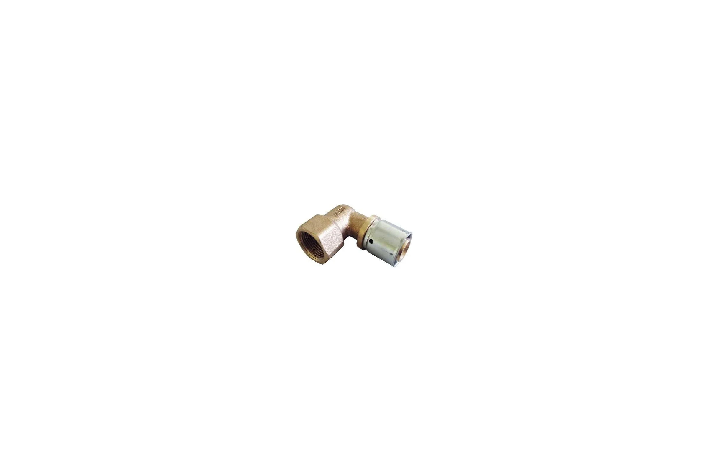 Прессовый угольник-переход Oventrop В, 20x2.5x1/2, бронза RX 1512445