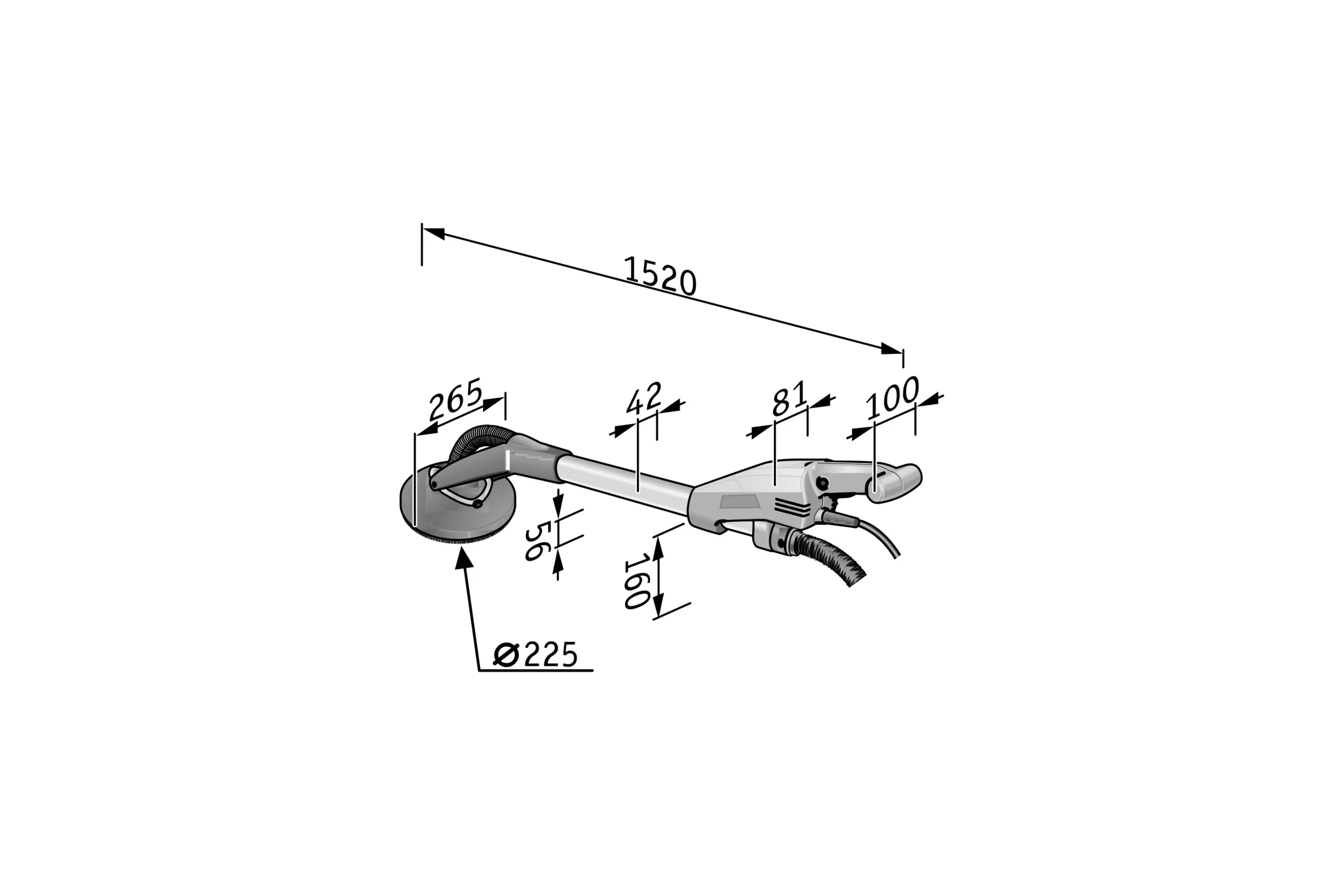 Шлифовальная машина для стен и потолков FLEX Giraffe GE 5 405884