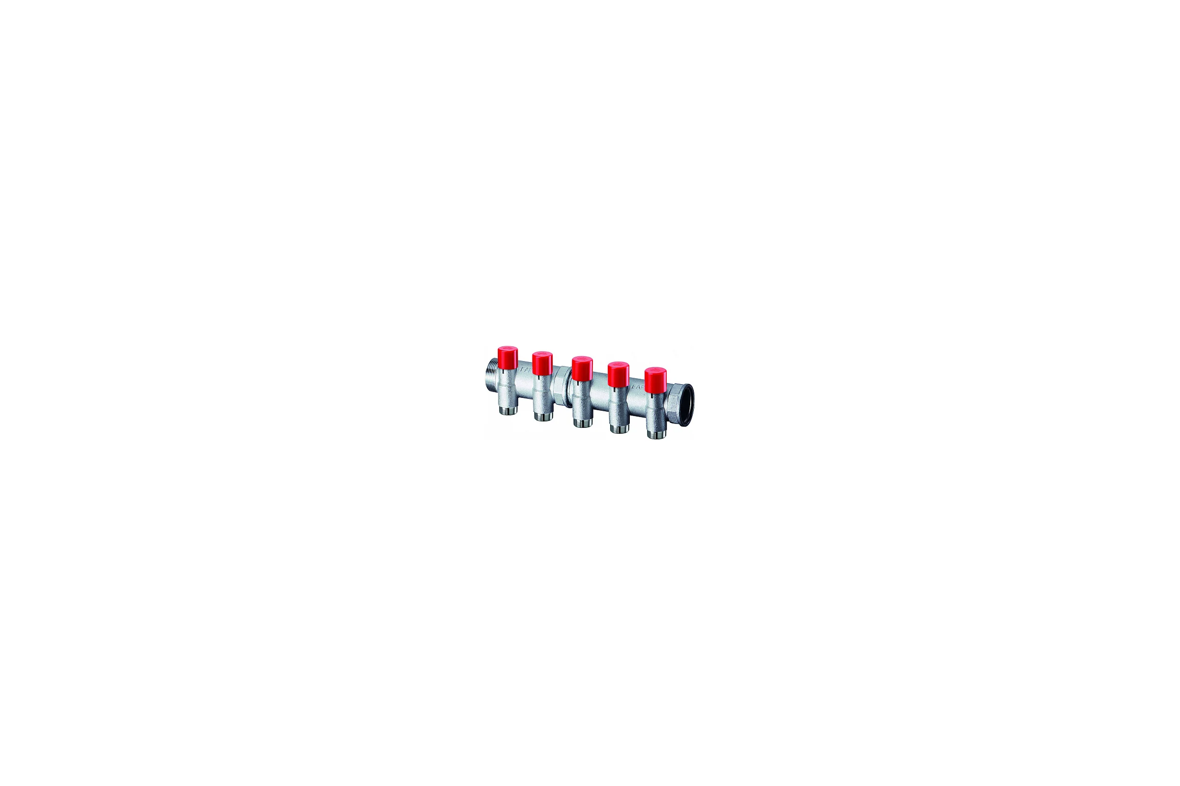 Балансировочный коллектор с 4 отводами FAR 1" М24х19 FK 3923 C104