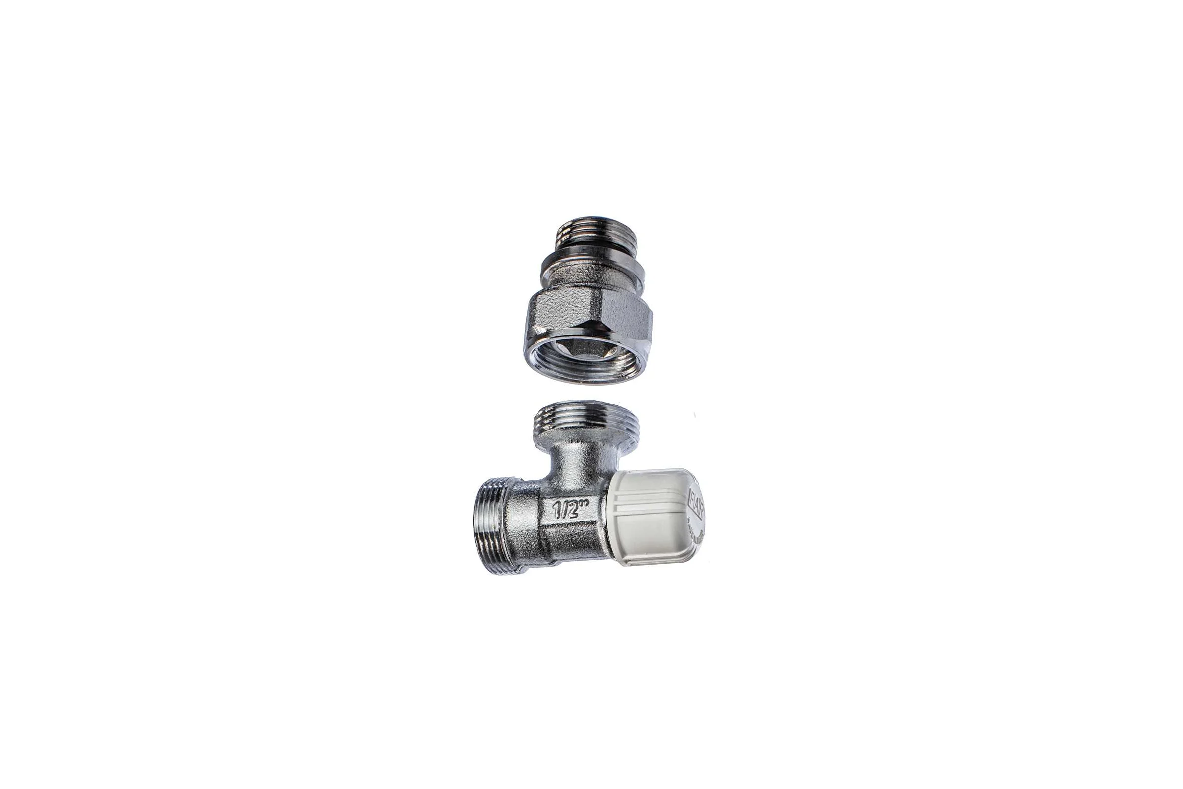 Запорный угловой вентиль FAR 1/2" М24х19, уплотнение EPDM FV 1105 C12