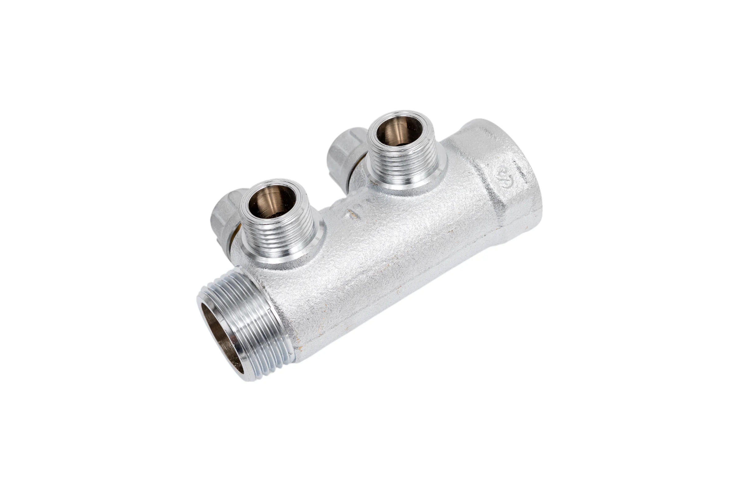 Коллектор запорный FAR 1" с 2 отв. 1/2" НР, плоск.присоед. FK 3860 112TP