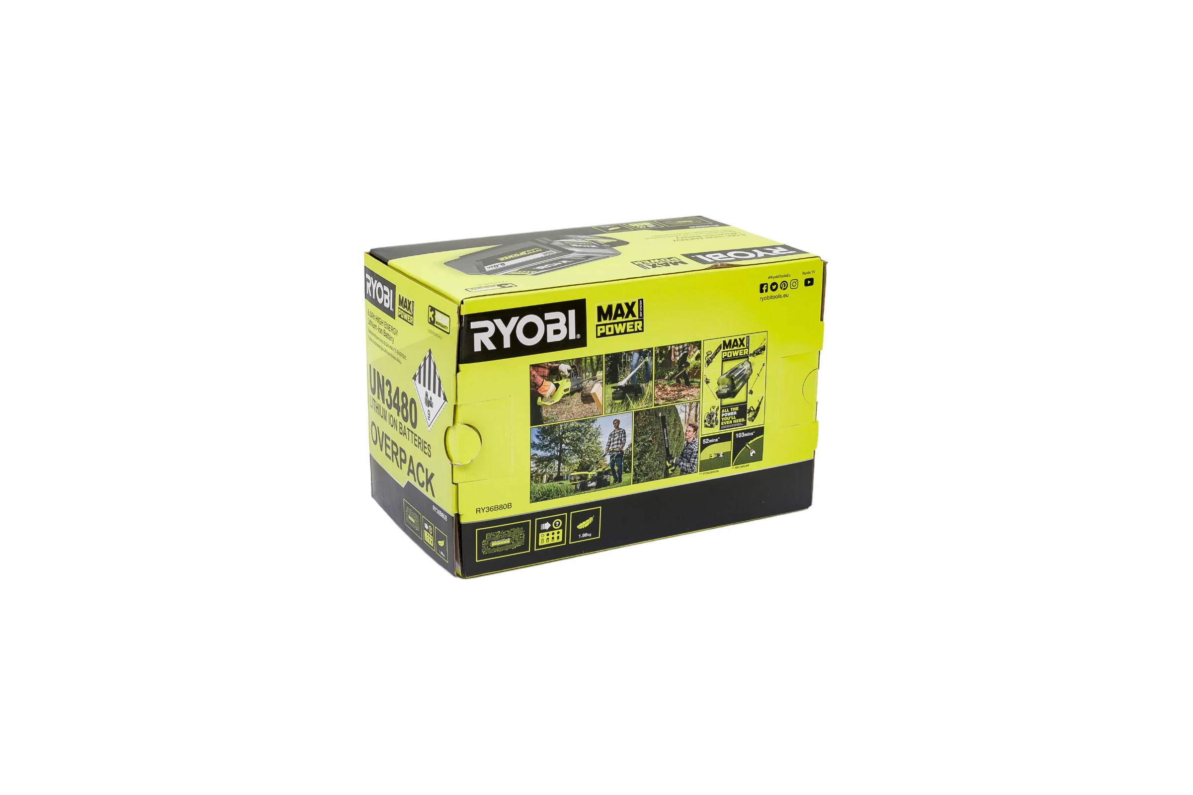 Аккумулятор RY36B80B 36В, 8 А*ч Ryobi 5133005911