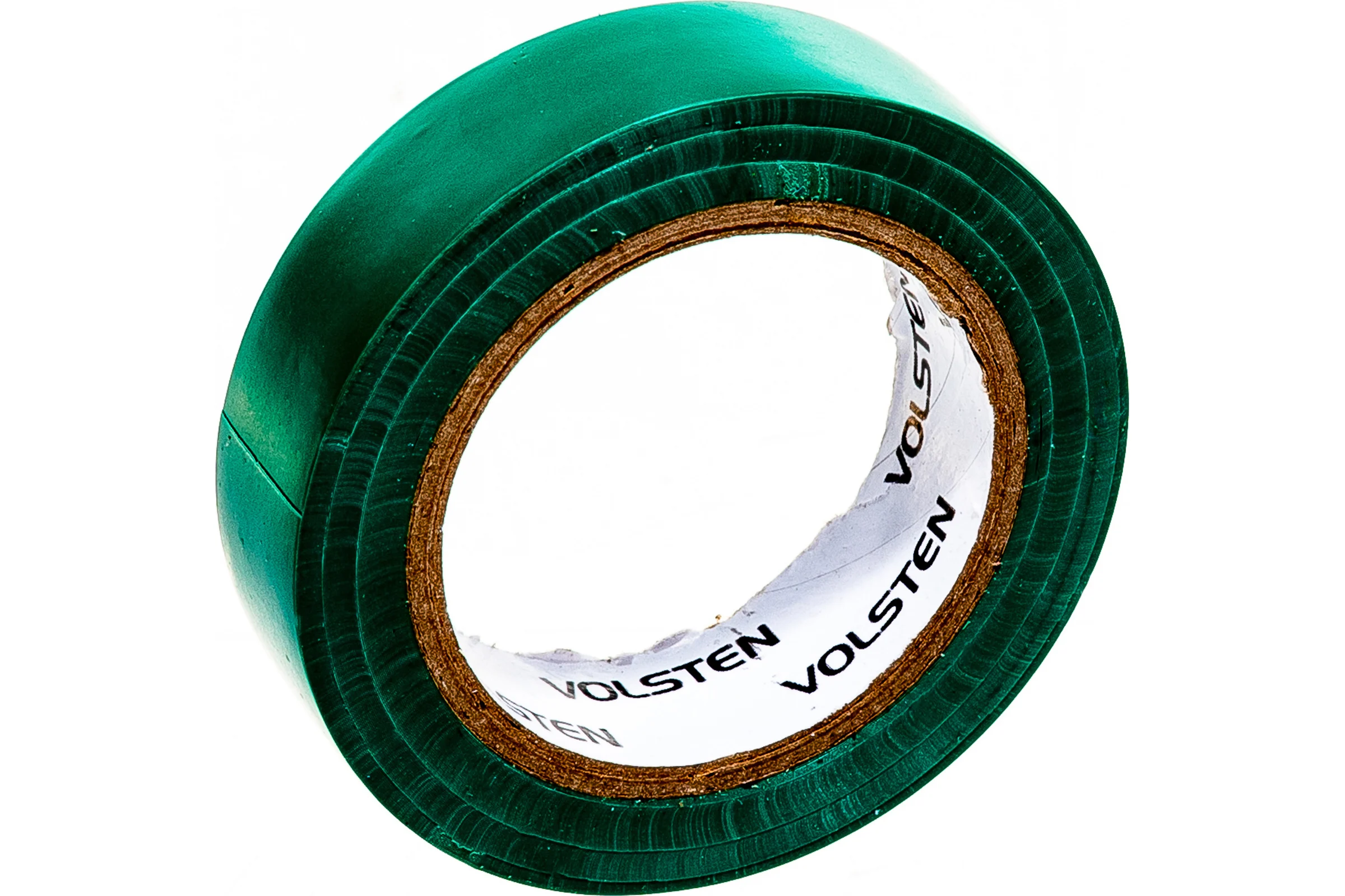 Изолента Volsten V02-7G-13х15-10 0,13х15 мм, зеленая, 10 метров 10286