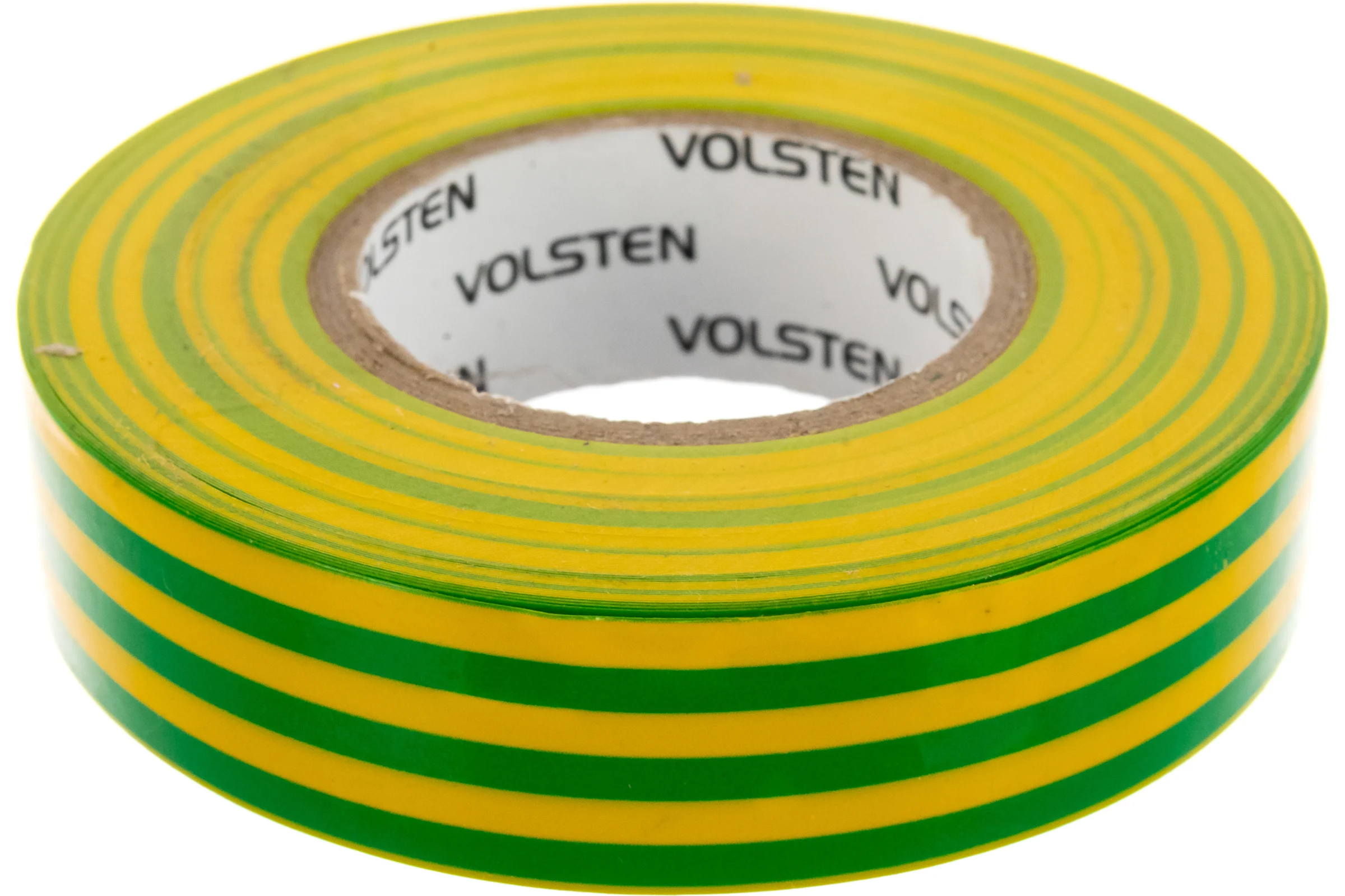 Изолента Volsten V02-7M-18х19-20 0,18х19 мм, желто-зеленая, 20 метров 9785