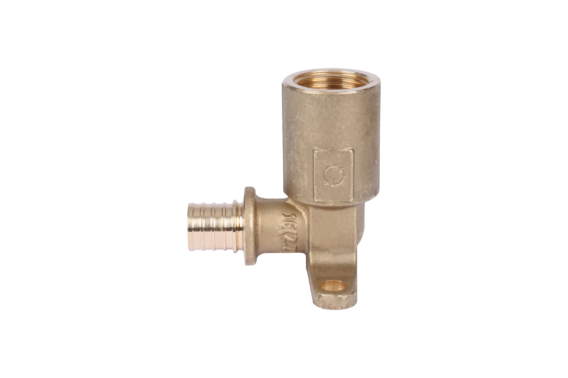 Настенный угольник с длинным нарезным патрубком STOUT 16-Rp 1/2" SFA-0032-001612