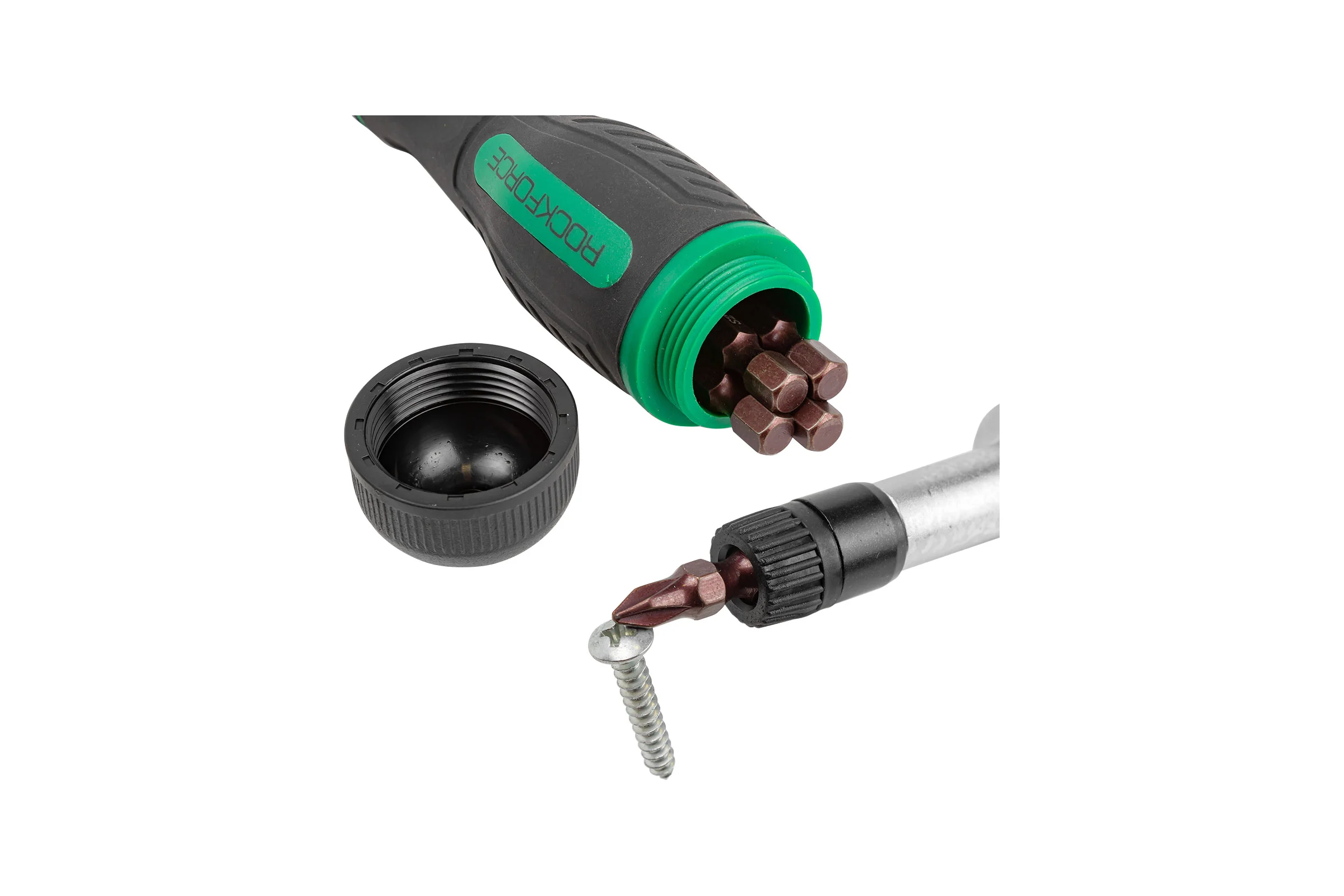 Реверсивная отвертка 5 в 1 с набором бит Rockforce RF-32805MR(52175)