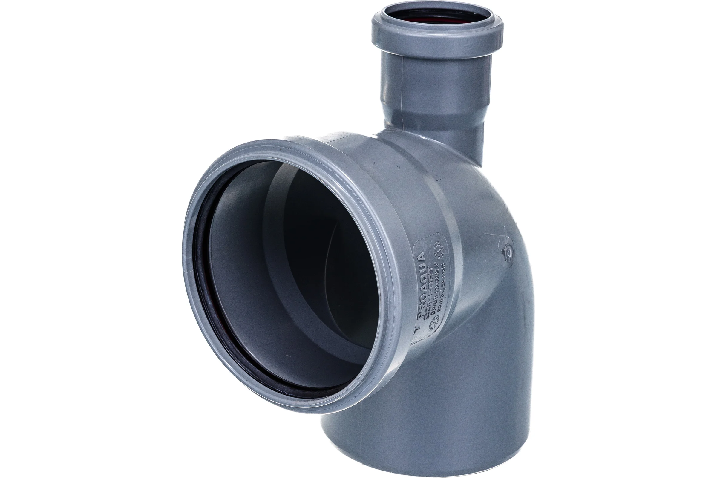 Отвод с выходом PRO AQUA COMFORT PP прямой 110x50/87.5 10010587Ub