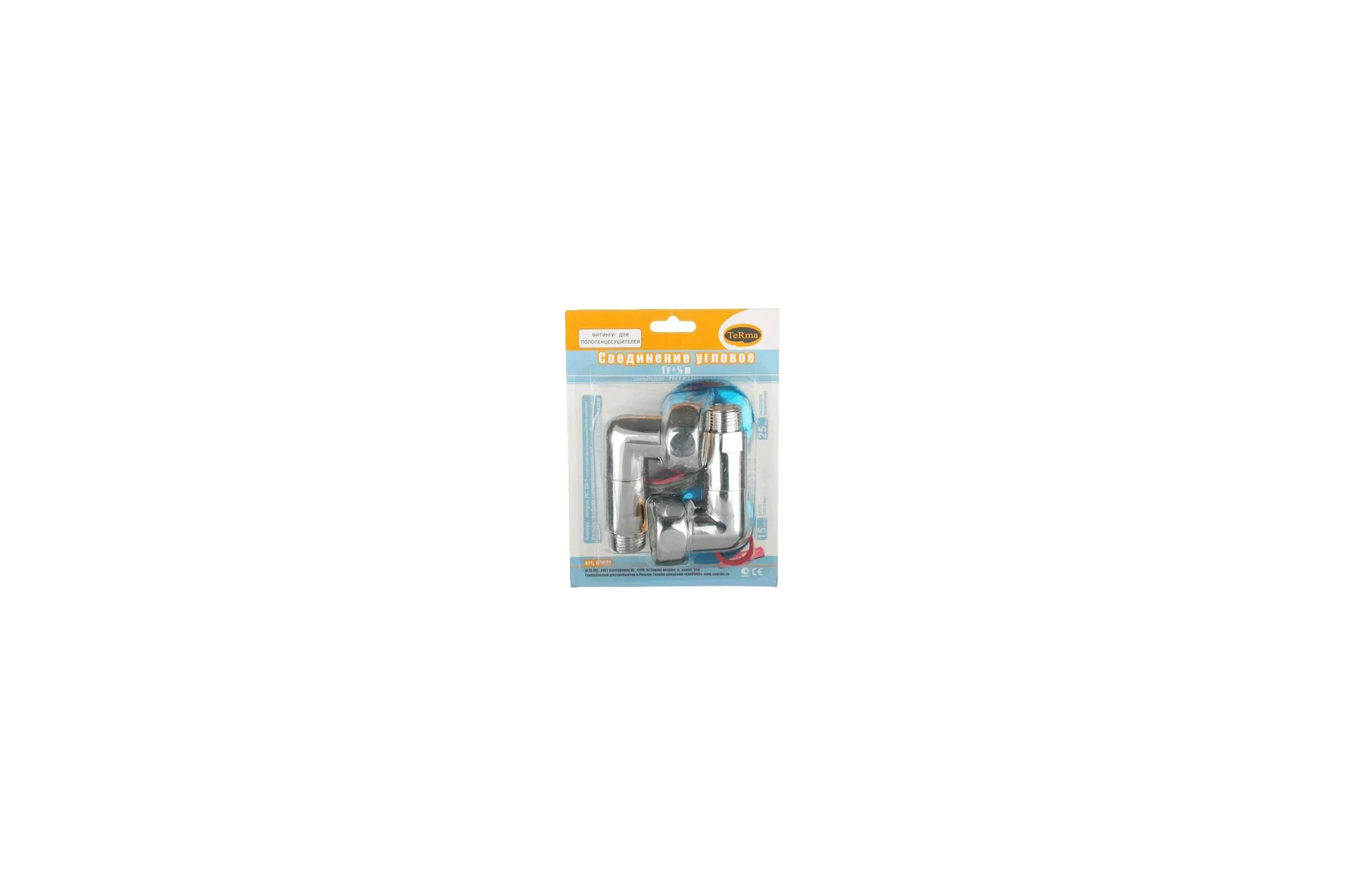 Уголок Terma 1" на 1/2", для полотенцесушителя, пара 01511 29161