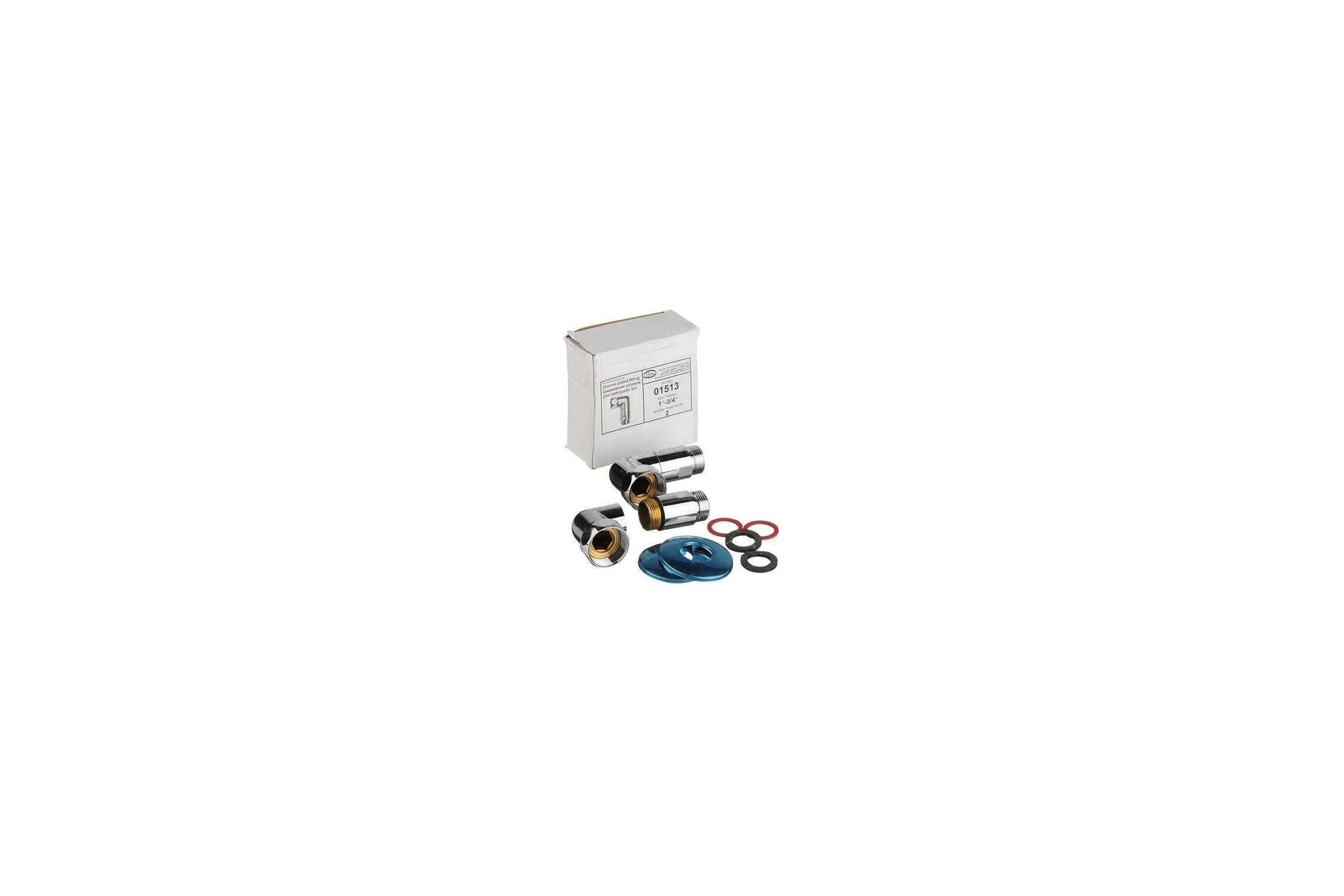 Уголок Terma 1" на 3/4", для полотенцесушителя, пара 01513 29162