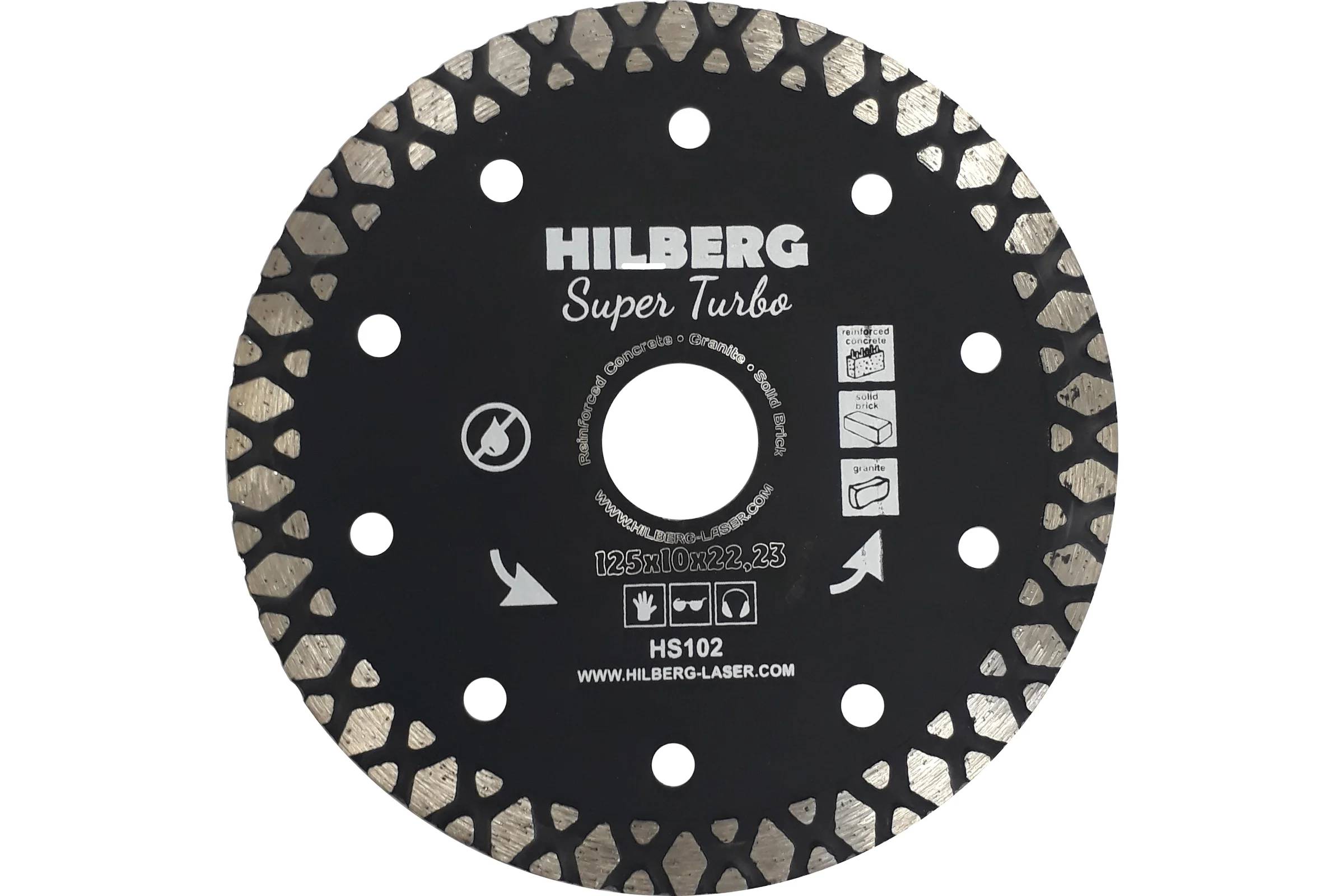 Диск алмазный Hilberg 125x22.23 Super Turbo HS102