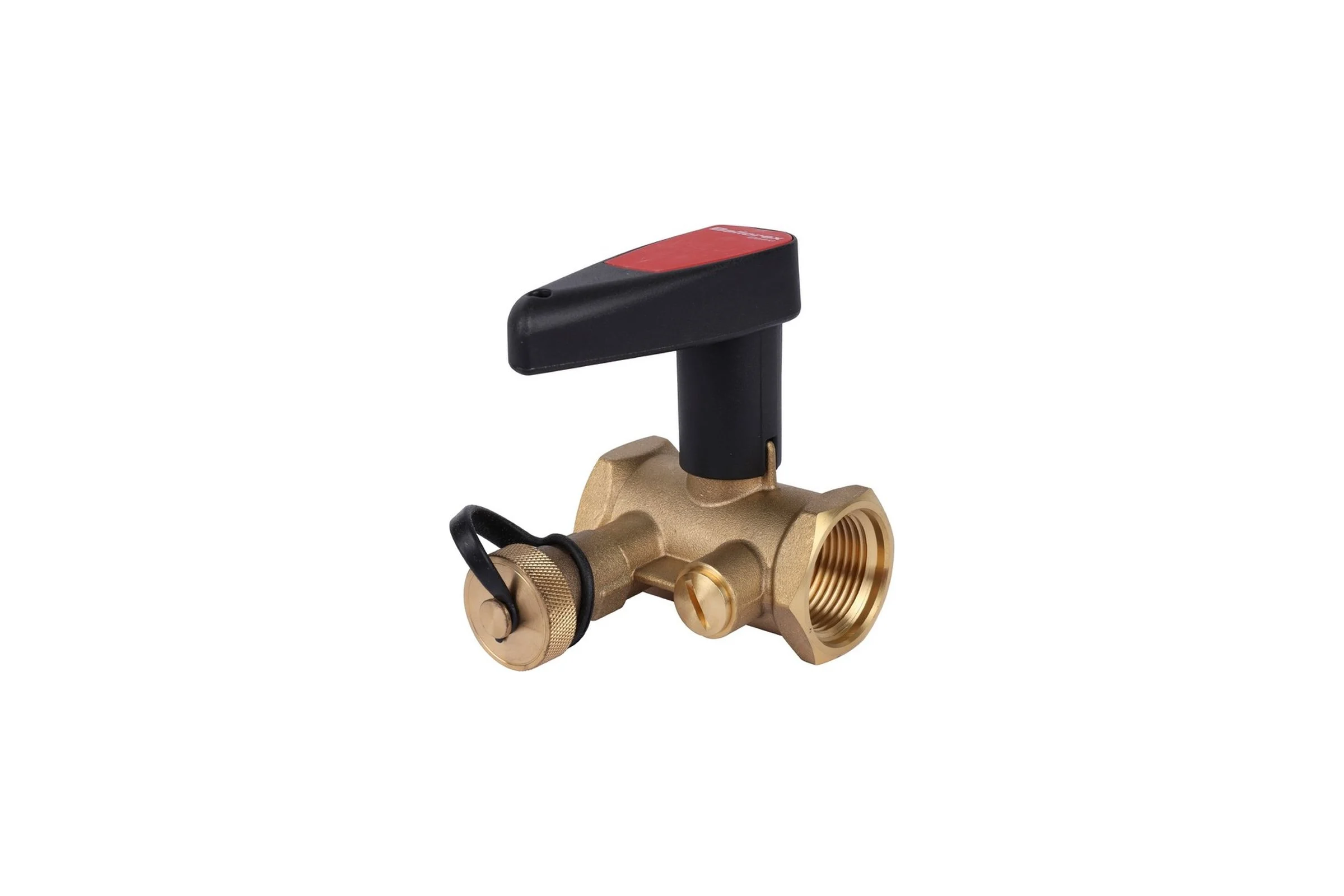 Запорный ручной клапан БРОЕН basic с дренажем резьбовой dn 25 pn 25 kvs=7,4 м3/ч RG008SH515IAT8