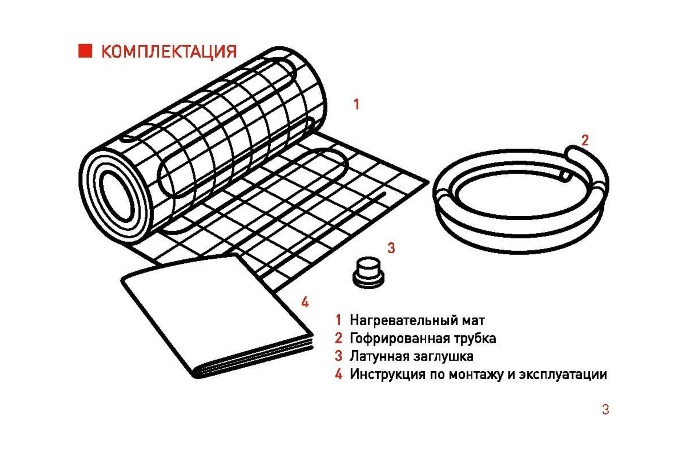 Тонкий самоклеящийся греющий мат для обогрева любых типов напольных покрытий IQWATT iq floor mat 3000 вт - 20,0 м.кв 125