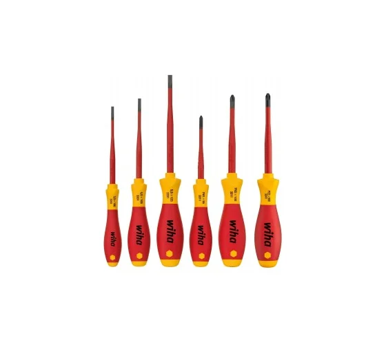 Набор отверток 6 штук WIHA SoftFinish electric slimFix SL/PH/PZ/Xeno 38362
