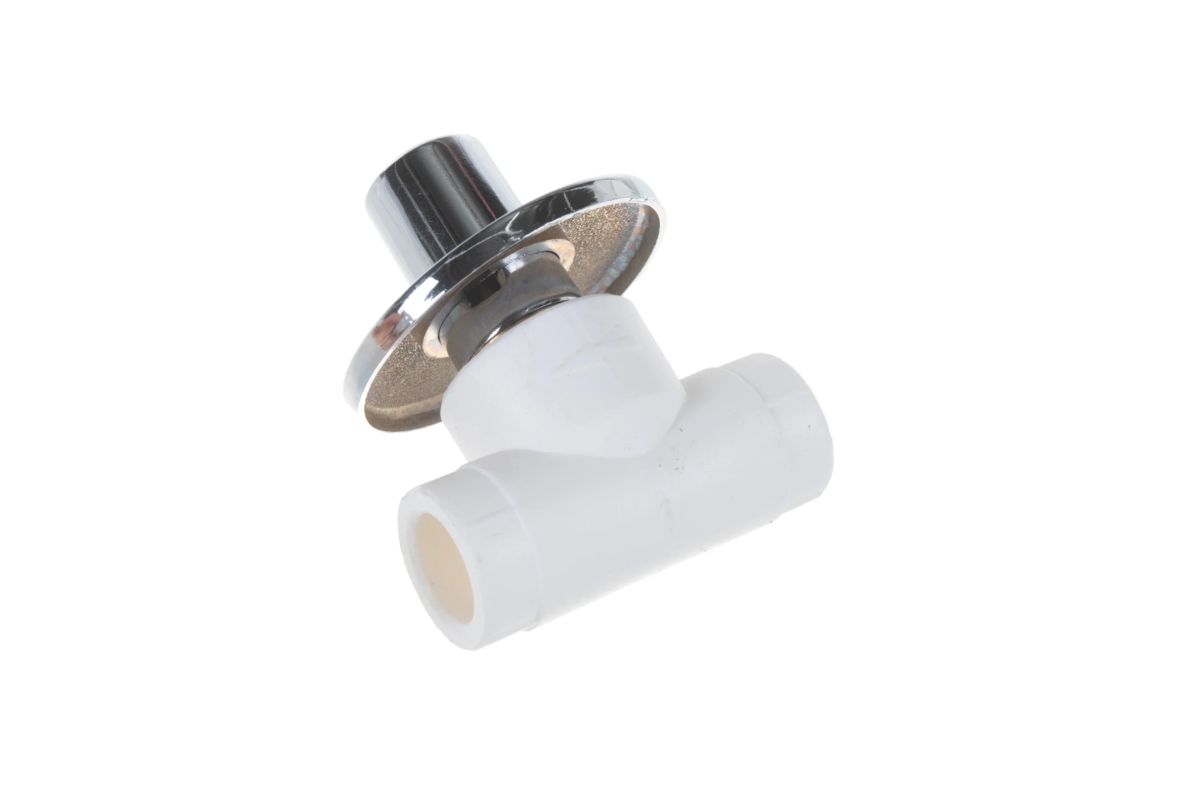 Вентиль с хромированной рукояткой PRO AQUA PP-R d-20 мм PA43008b