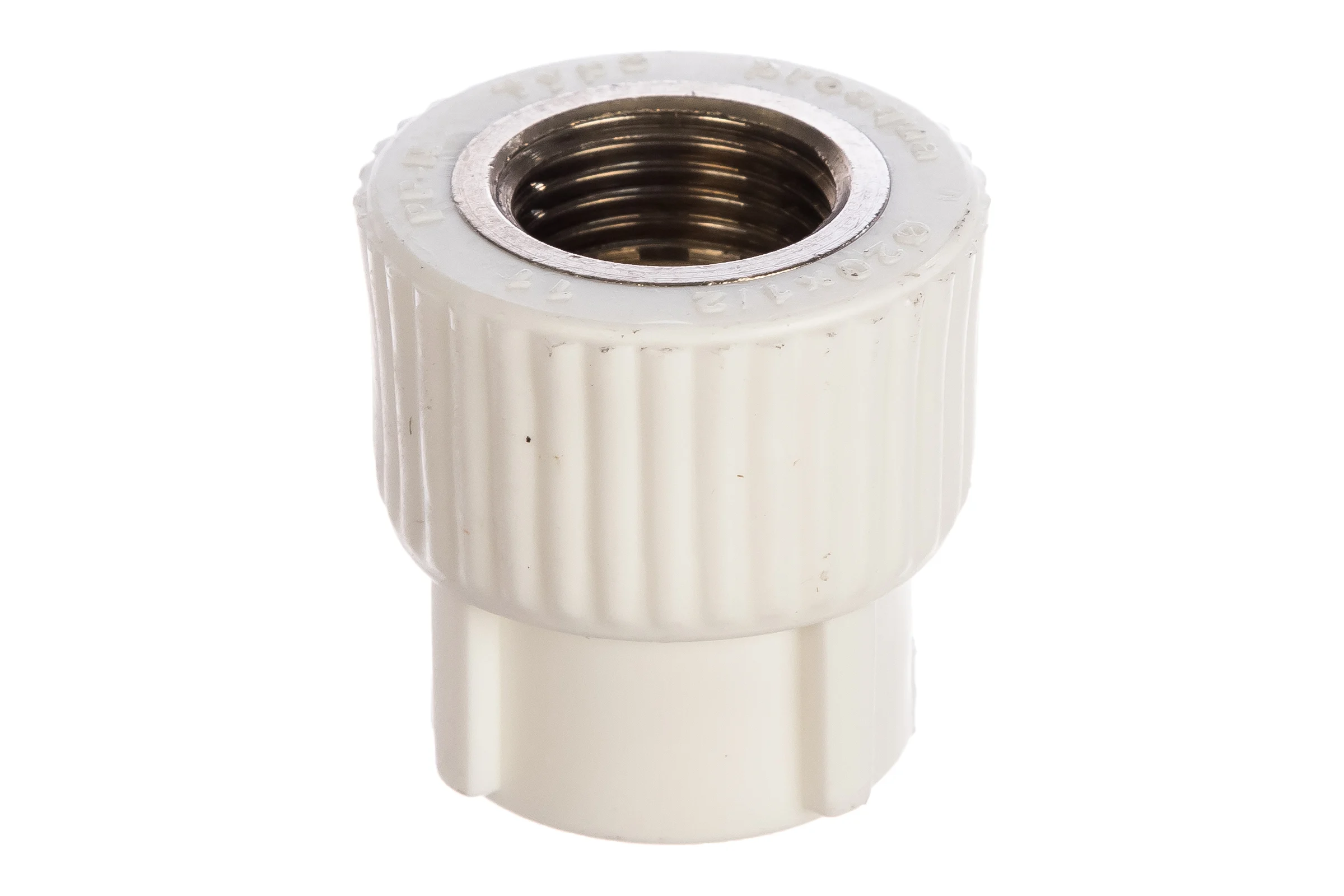 Комбинированная муфта PRO AQUA PP-R ВР Белая 20-1/2 PA22008Pb