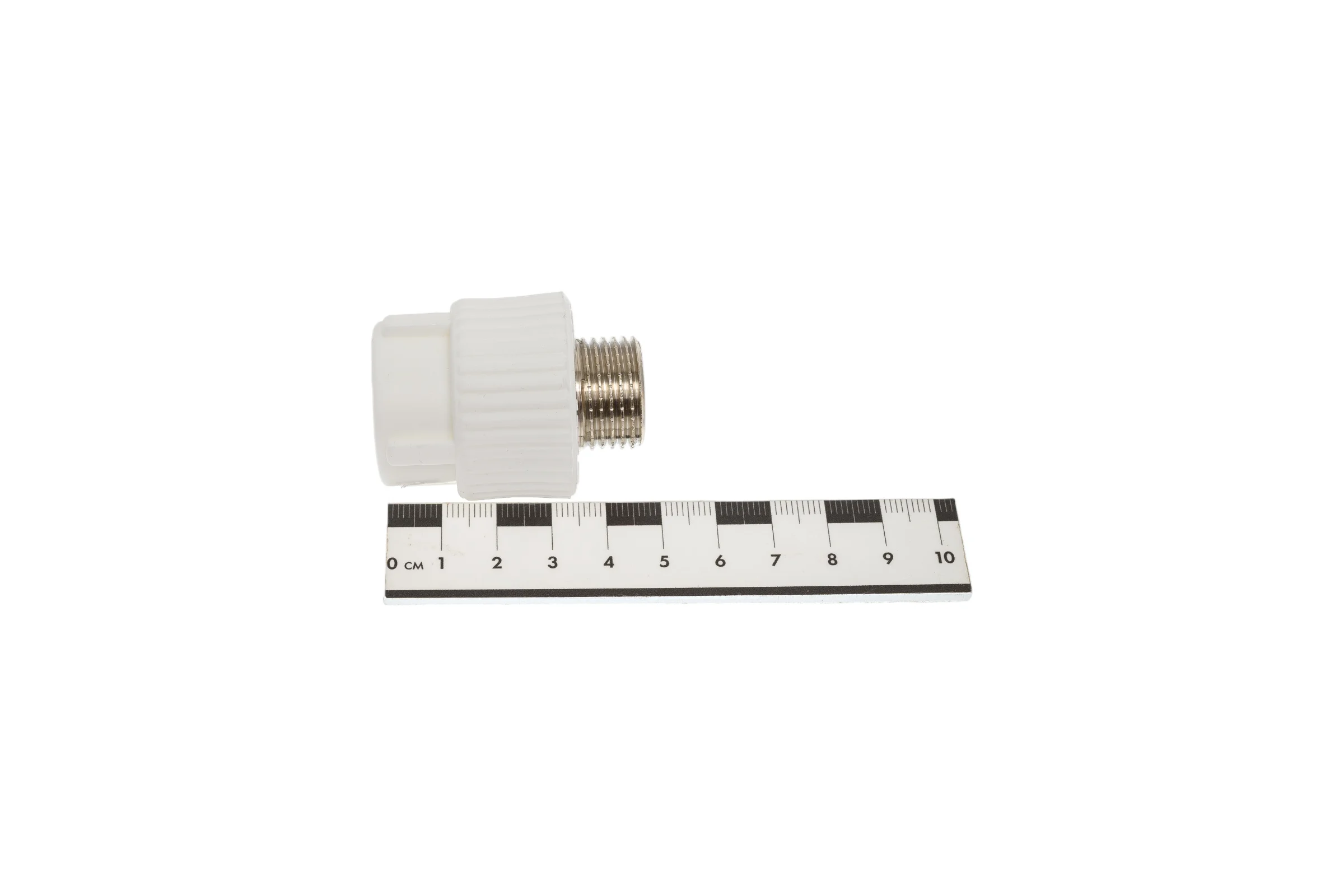 Комбинированная муфта PRO AQUA PP-R НР белая d-20 мм 1/2" PA23008Pb