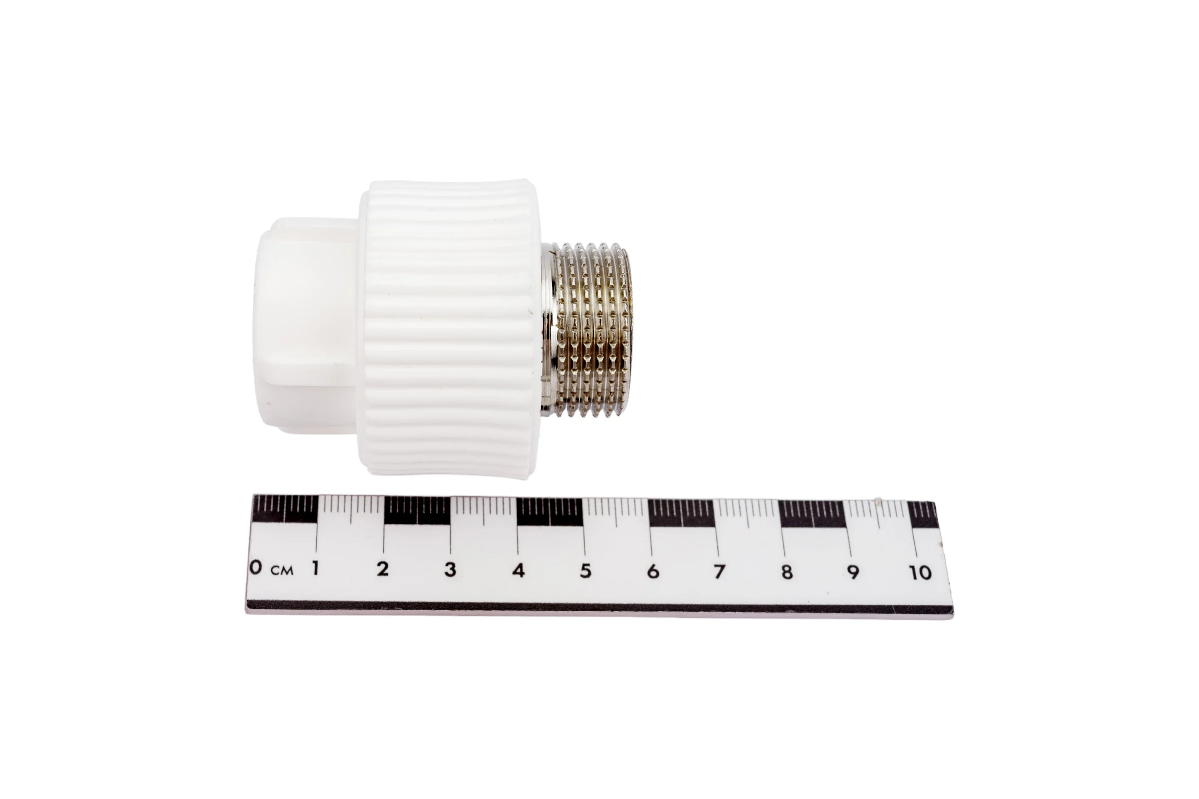 Комбинированная муфта PRO AQUA PP-R НР белая d-20 мм 3/4" PA23010Pb