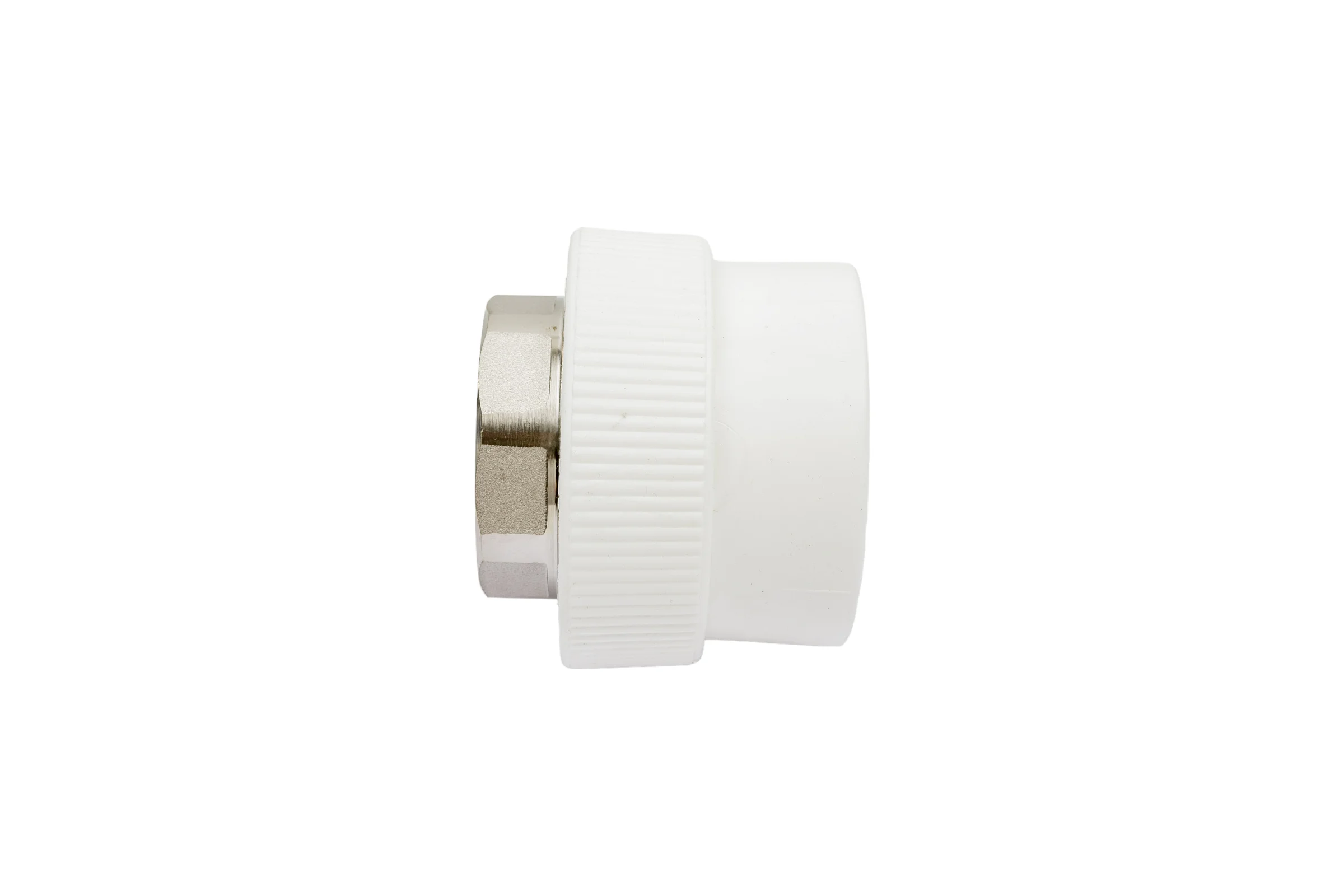 Комбинированная муфта под ключ PRO AQUA PP-R ВР белая d-50 мм 2" PA22523Pb