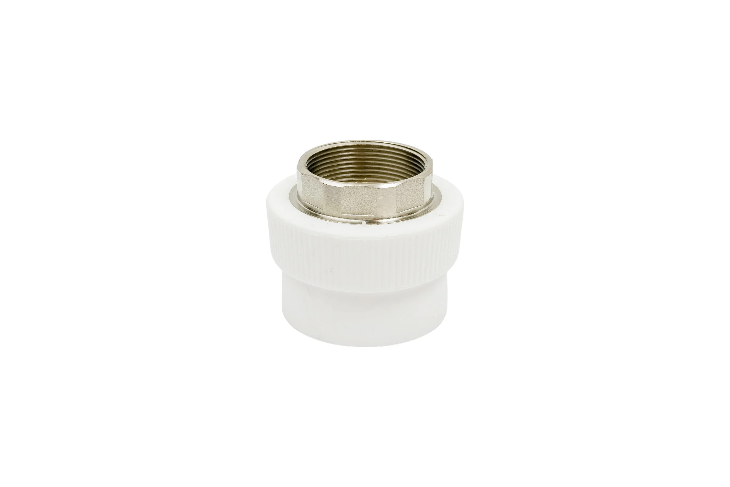 Комбинированная муфта под ключ PRO AQUA PP-R ВР белая d-50 мм 2" PA22523Pb