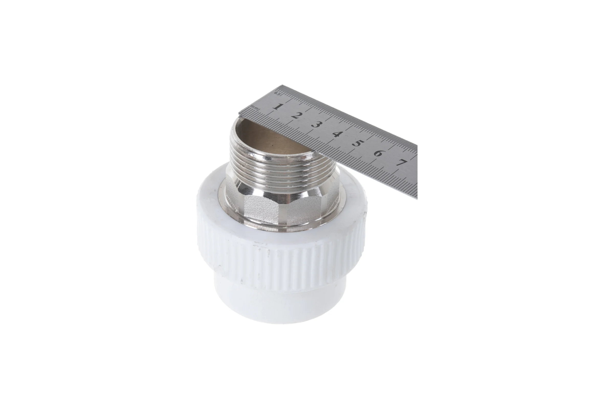 Комбинированная муфта под ключ PRO AQUA PP-R НР белая d-40 мм 1 1/4" PA23520Pb