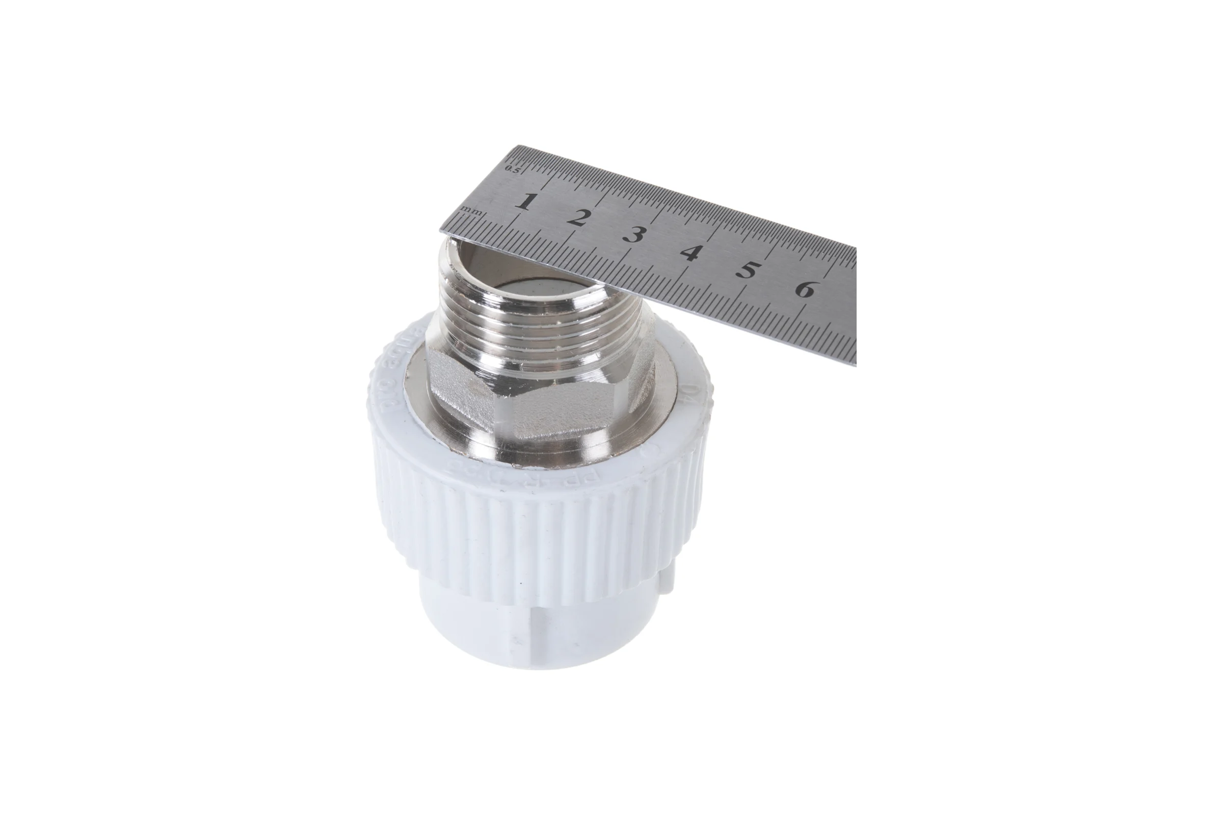 Комбинированная муфта под ключ PRO AQUA PP-R НР белая d-32 мм 1" PA23518Pb