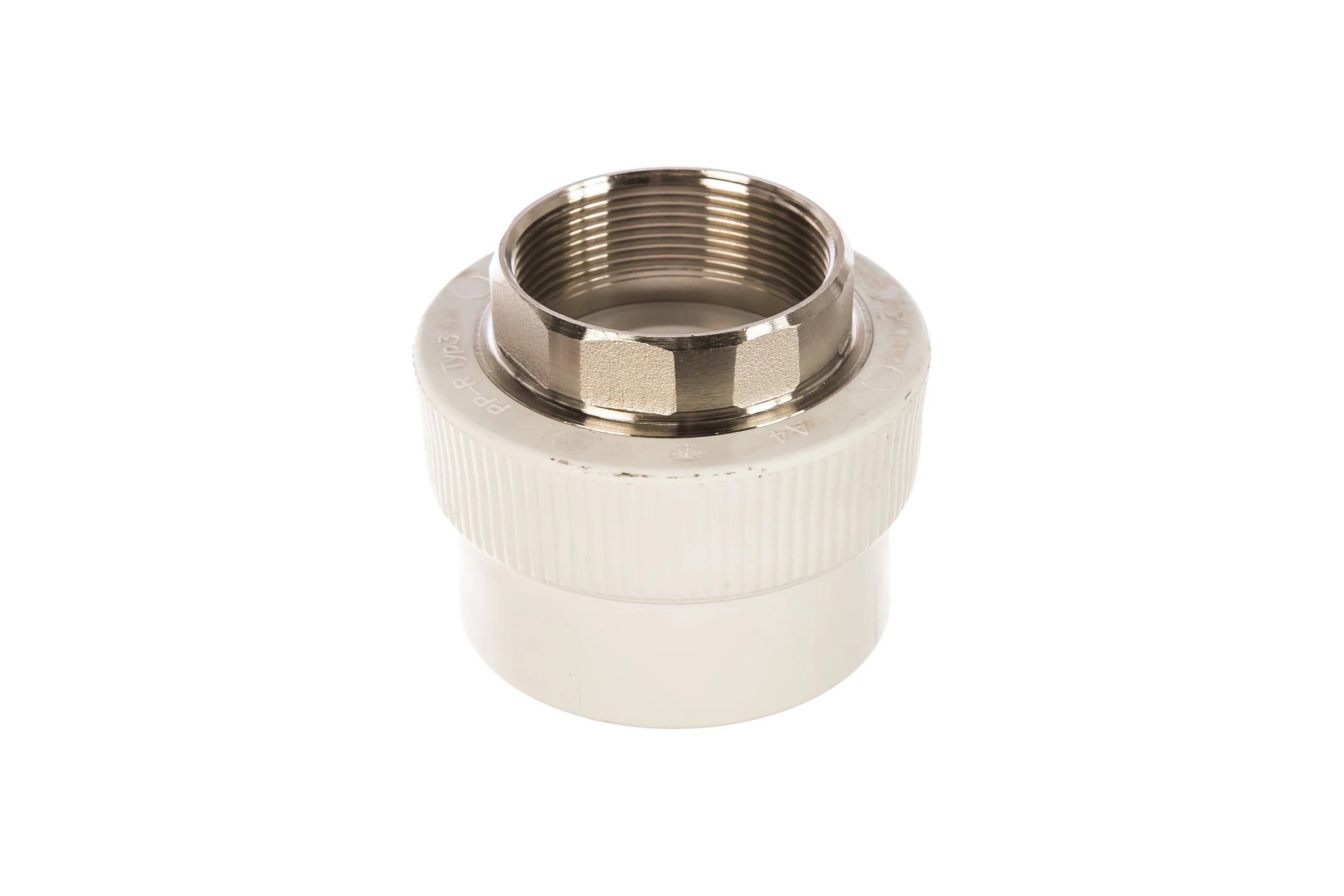 Комбинированная муфта под ключ PRO AQUA PP-R ВР белая d-63 мм 2" PA22524Pb