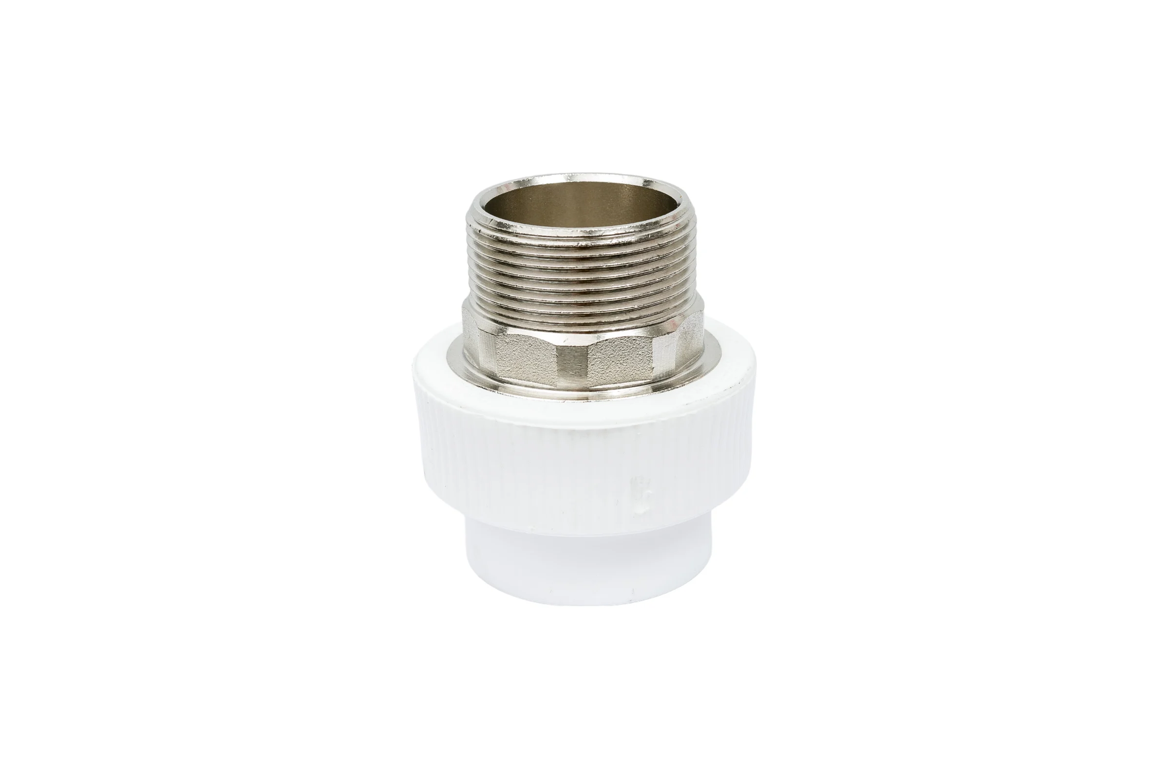Комбинированная муфта под ключ PRO AQUA PP-R НР белая d-40 мм 1 1/2" PA23521Pb