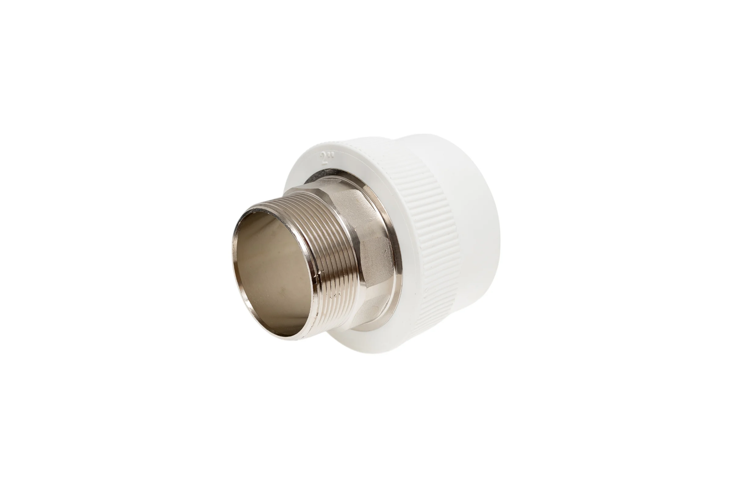 Комбинированная муфта под ключ PRO AQUA PP-R НР белая d-63 мм 2" PA23524Pb