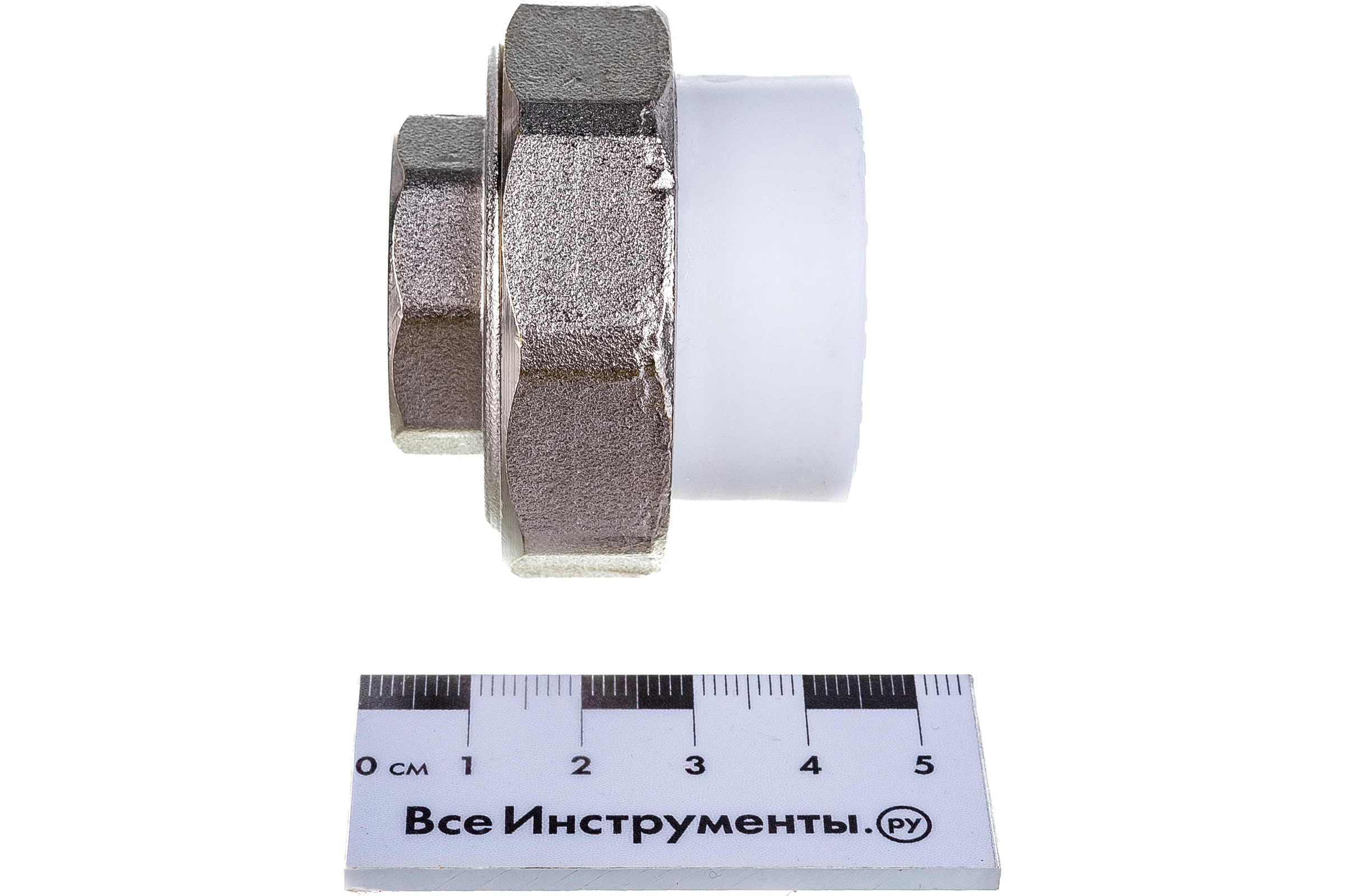 Комбинированная разъемная муфта (американка) PRO AQUA PP-R ВР белая d-32 мм 3/4" PA20016b