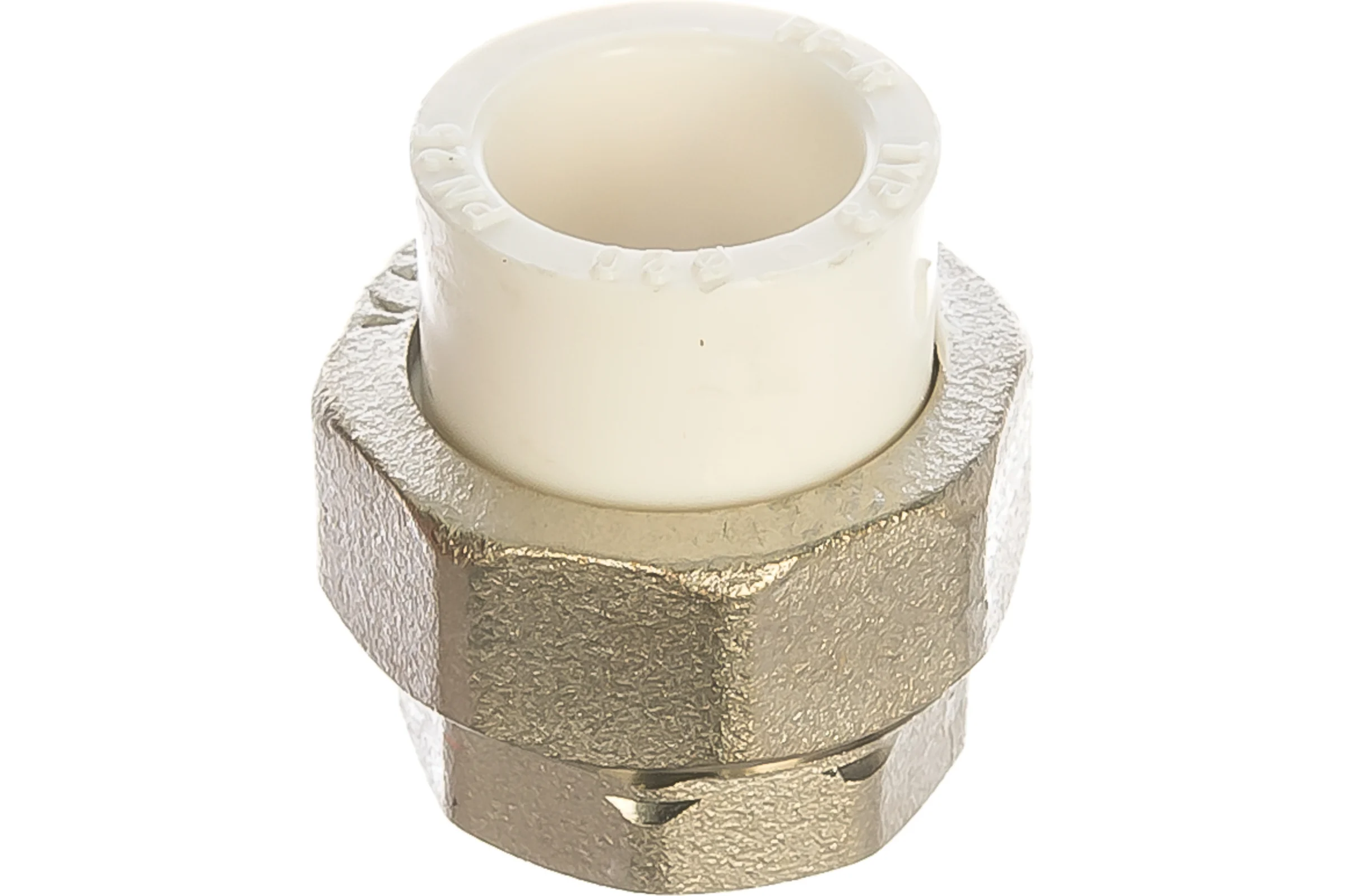 Комбинированная разъемная муфта (американка) PRO AQUA PP-R ВР белая d-20 мм 3/4" PA20010b
