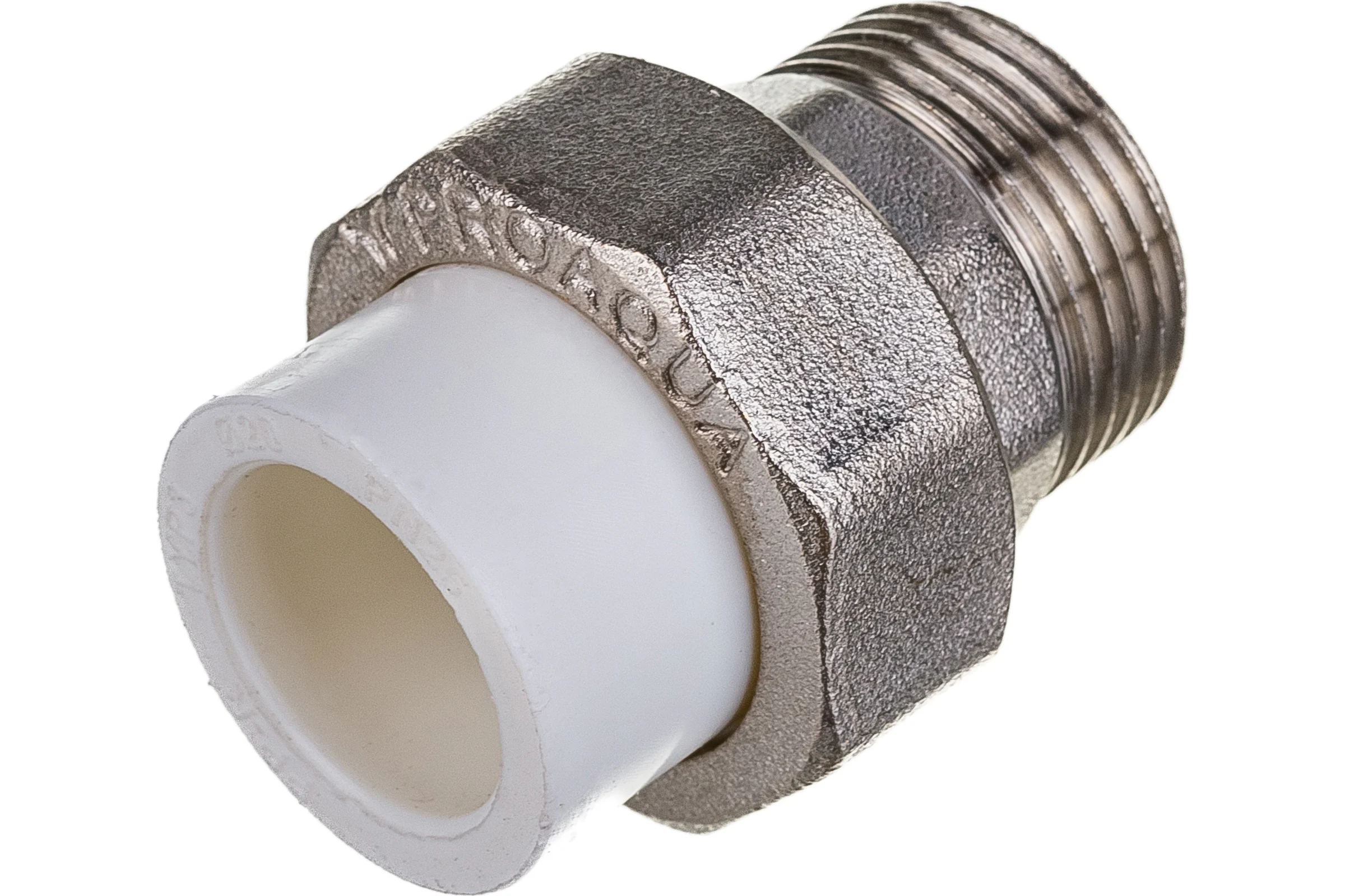Комбинированная разъемная муфта (американка) PRO AQUA PP-R НР белая d-20 мм 3/4" PA21010b