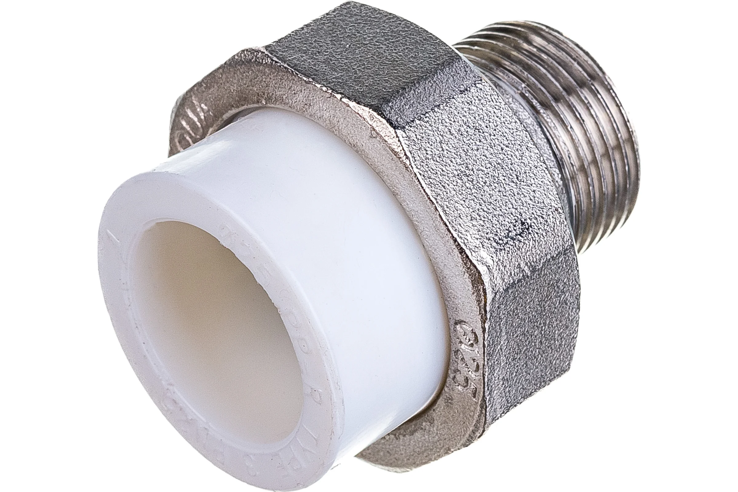 Комбинированная разъемная муфта (американка) PRO AQUA PP-R НР белая d-25 мм 3/4" PA21014b